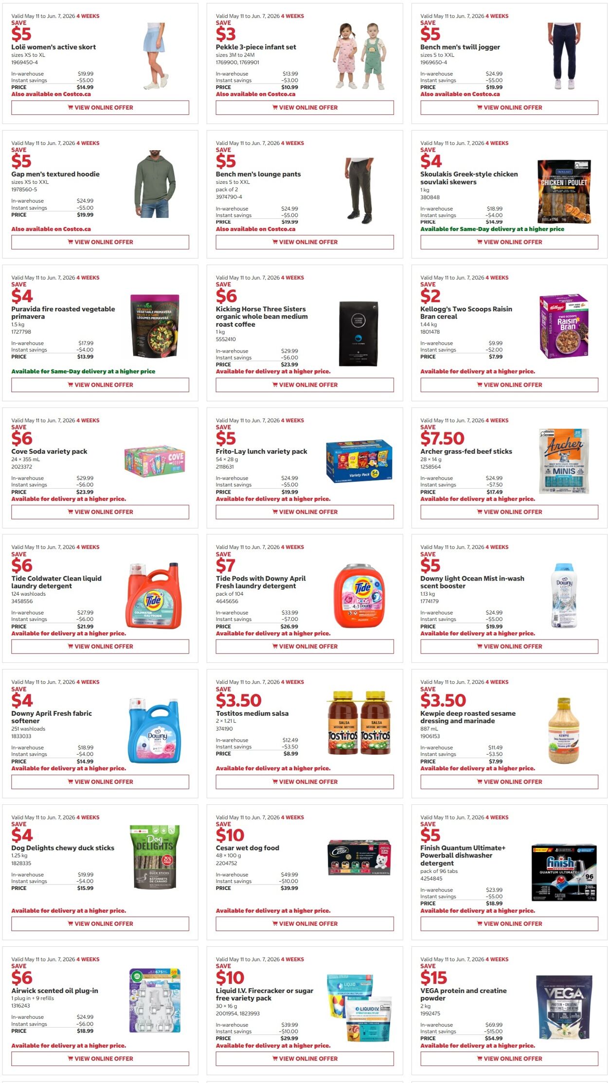Circulaire Costco 25.05.2026 - 07.06.2026