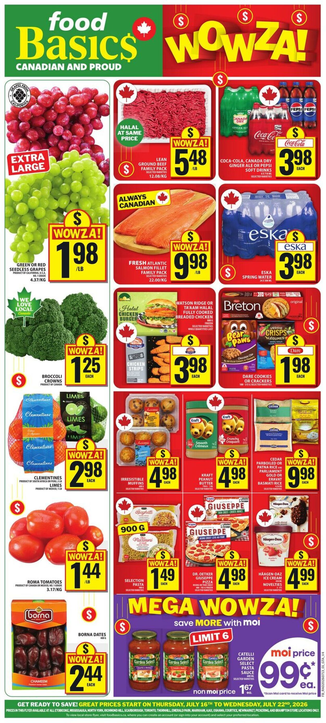 Circulaire Food Basics - Flyer 16 juil. 2026 - 22 juil. 2026