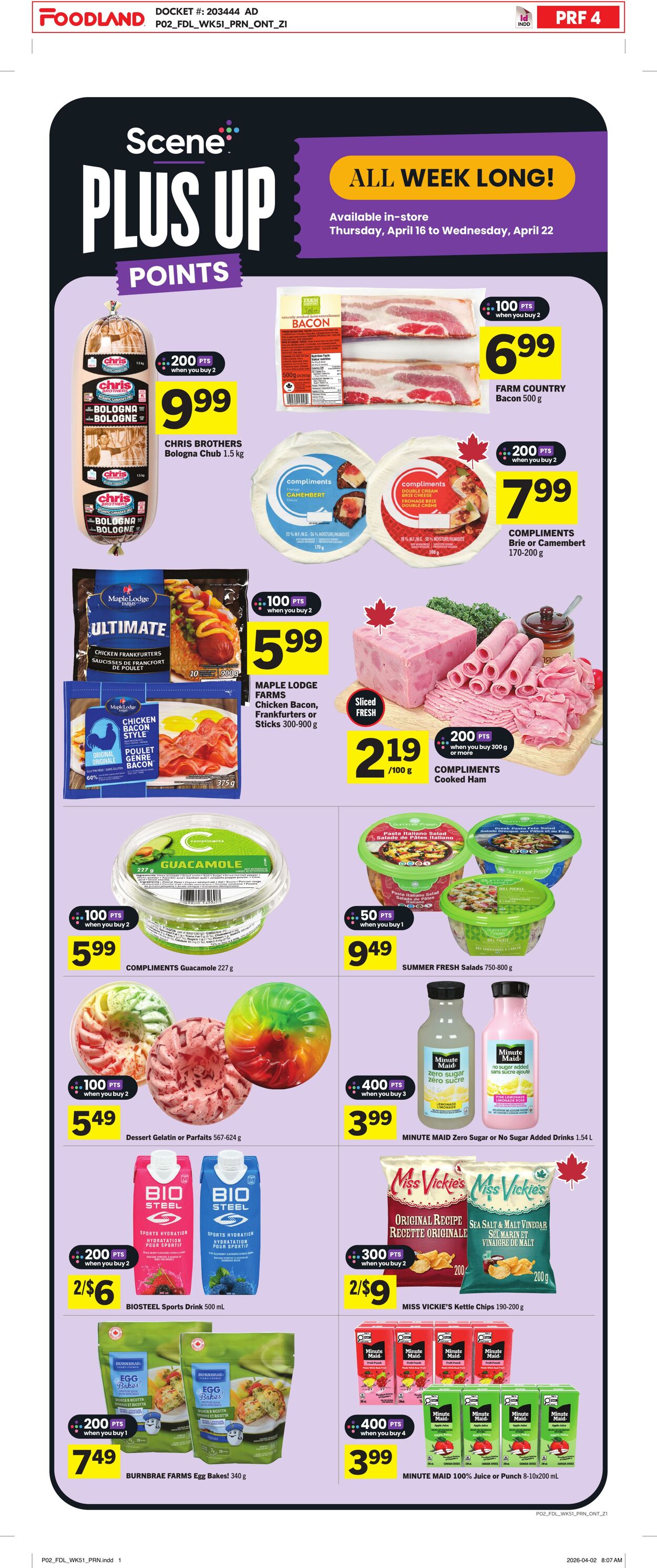 Circulaire Foodland 16.04.2026 - 22.04.2026