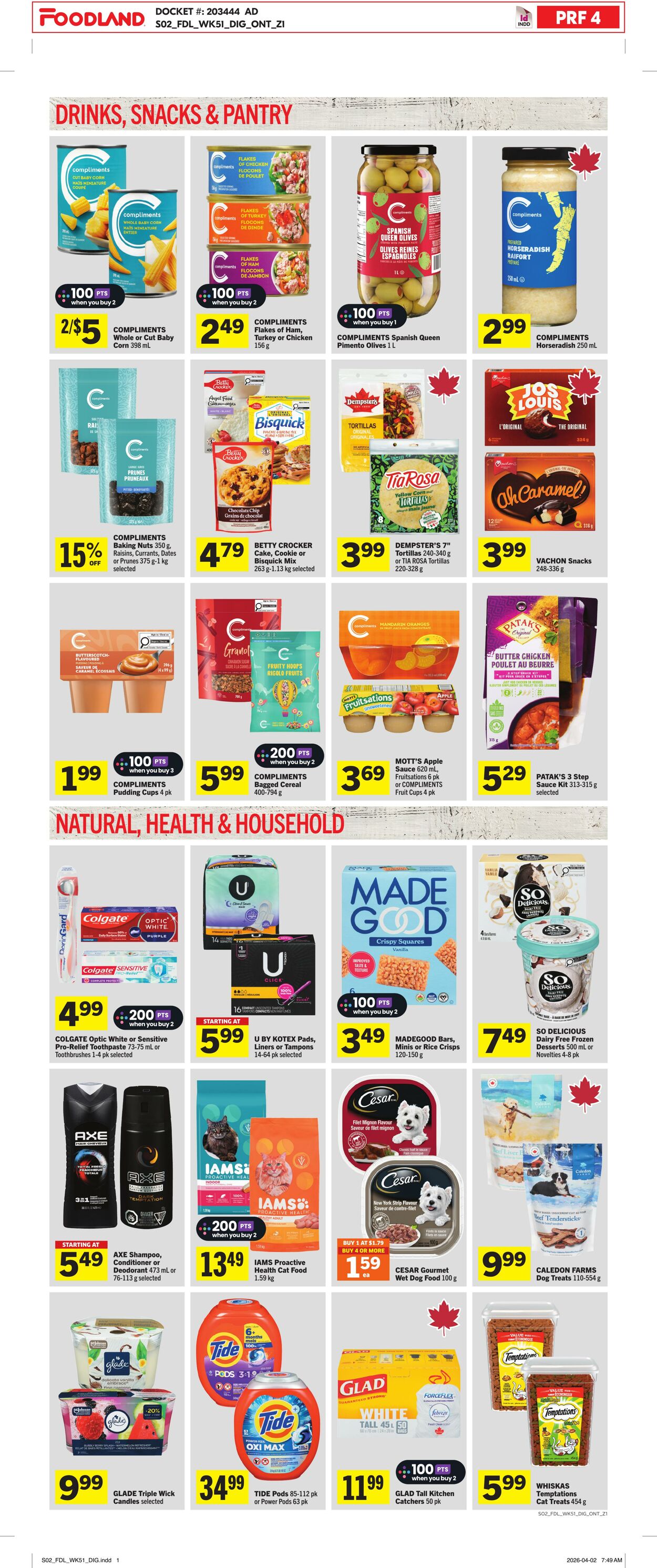 Circulaire Foodland 16.04.2026 - 22.04.2026