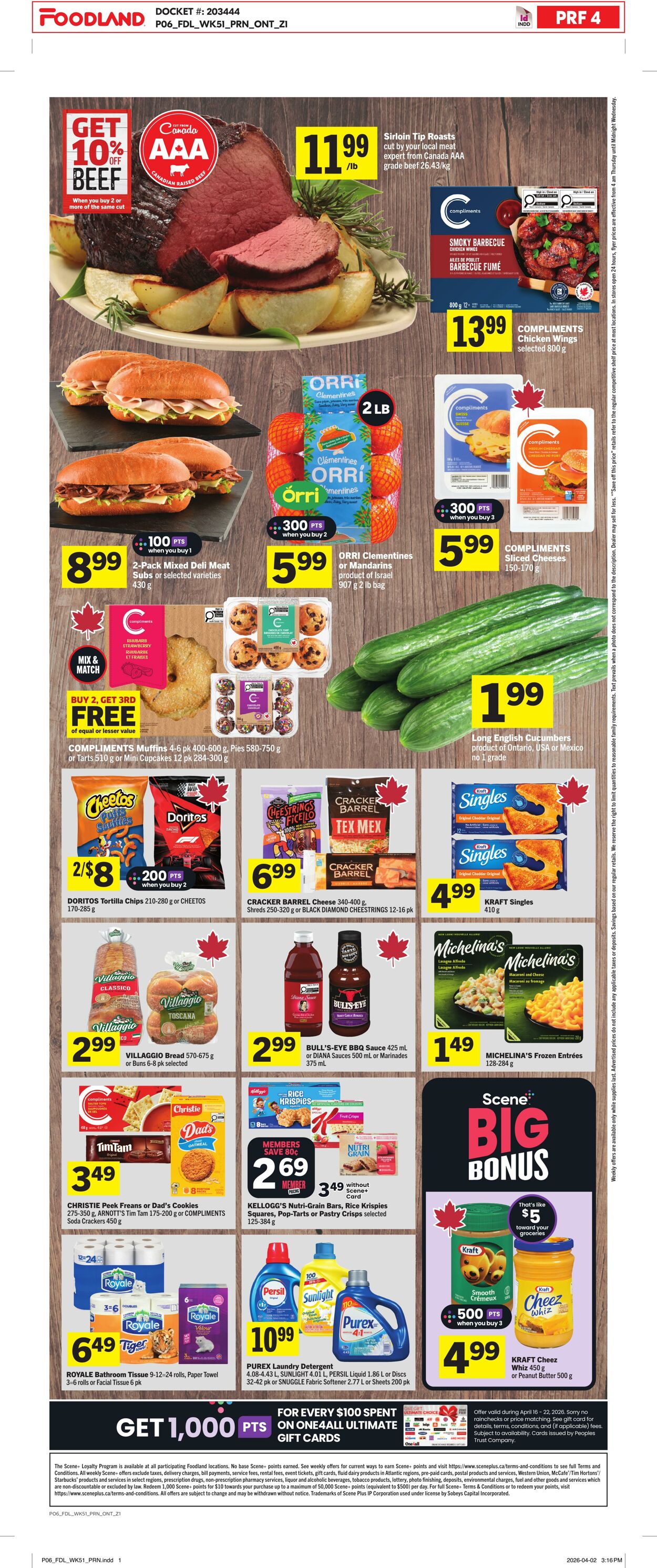 Circulaire Foodland 16.04.2026 - 22.04.2026