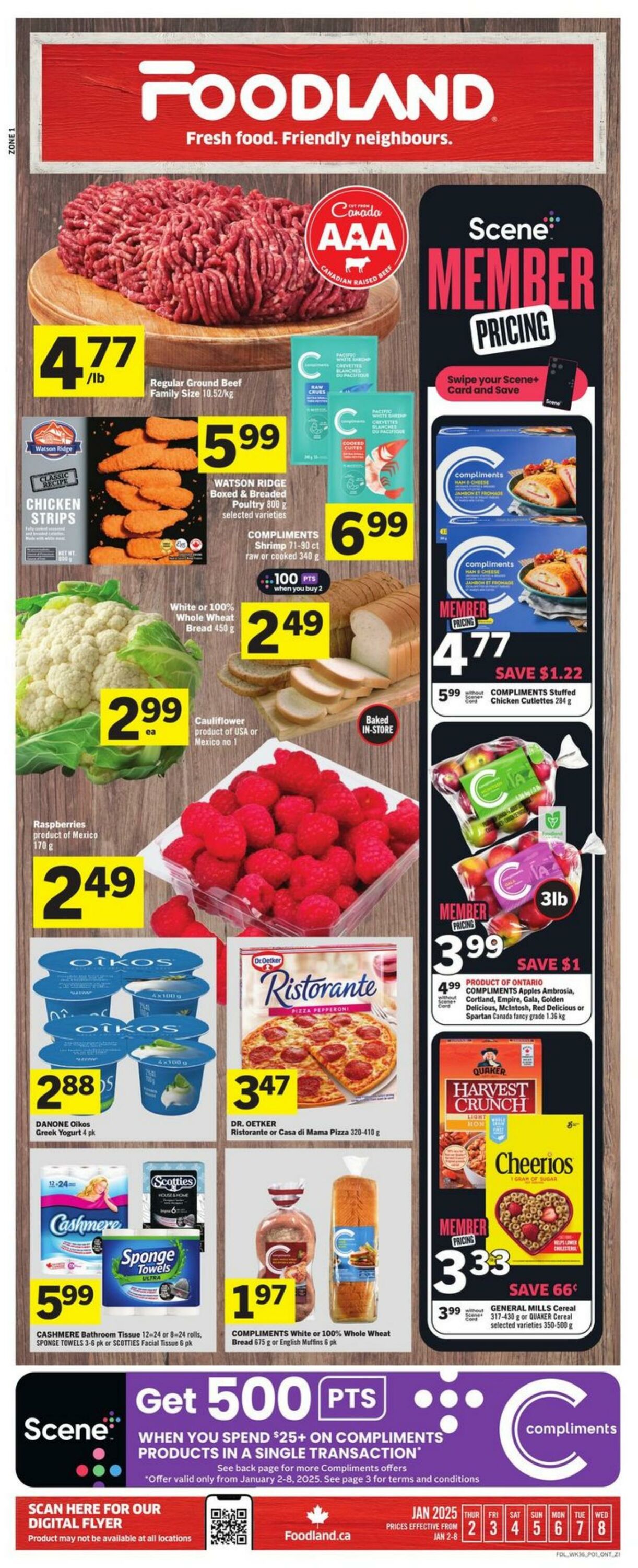 Circulaire Foodland 02.01.2025 - 08.01.2025