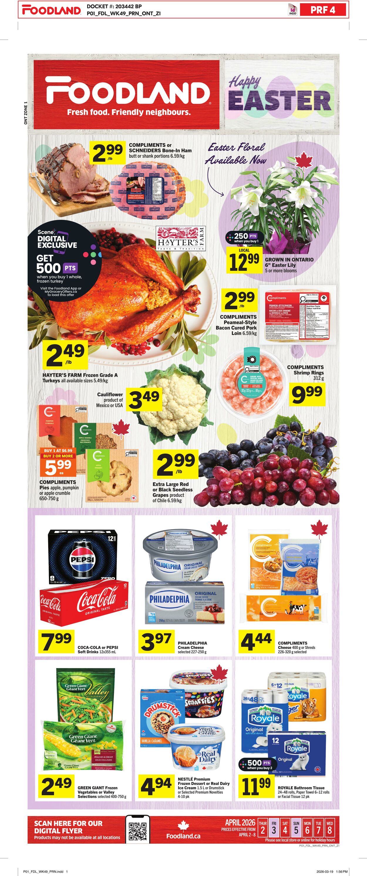 Circulaire Foodland 02.04.2026 - 08.04.2026