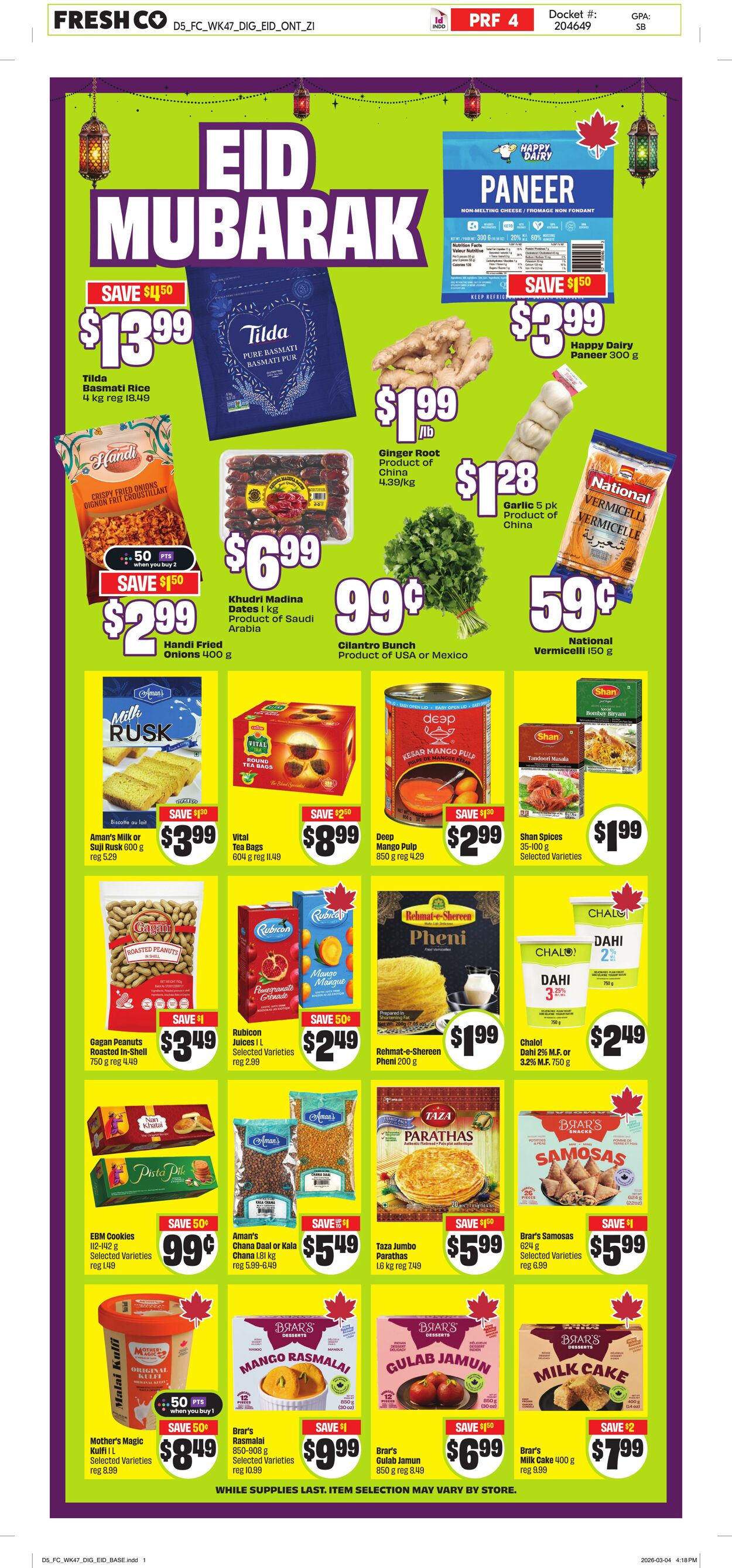 Circulaire FreshCo 19.03.2026 - 25.03.2026