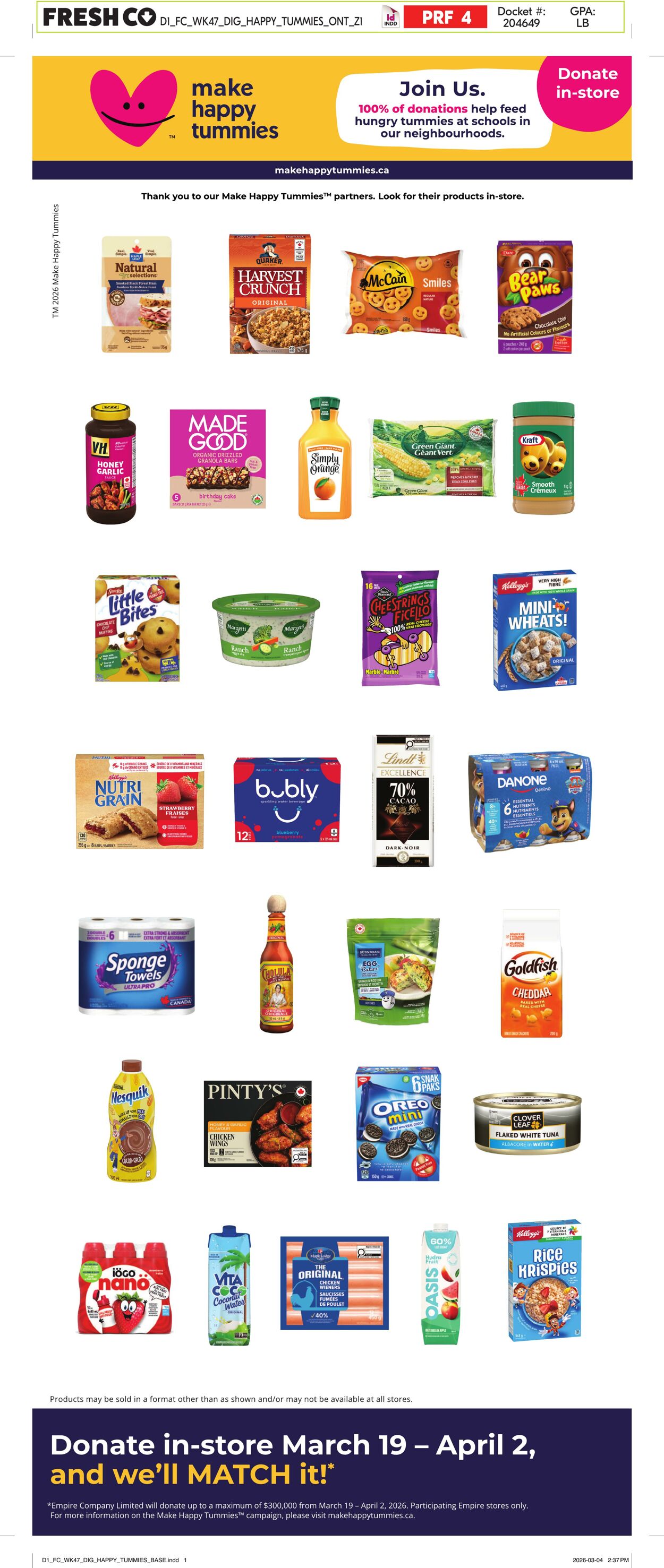 Circulaire FreshCo 19.03.2026 - 25.03.2026