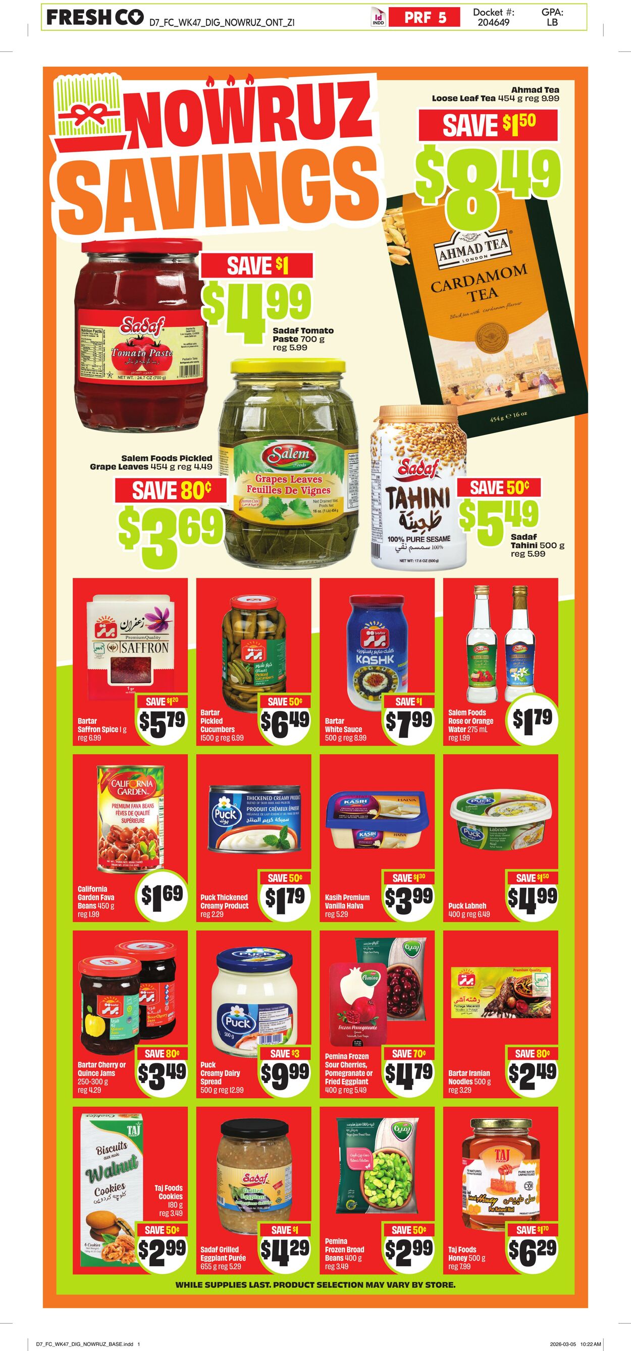 Circulaire FreshCo 19.03.2026 - 25.03.2026