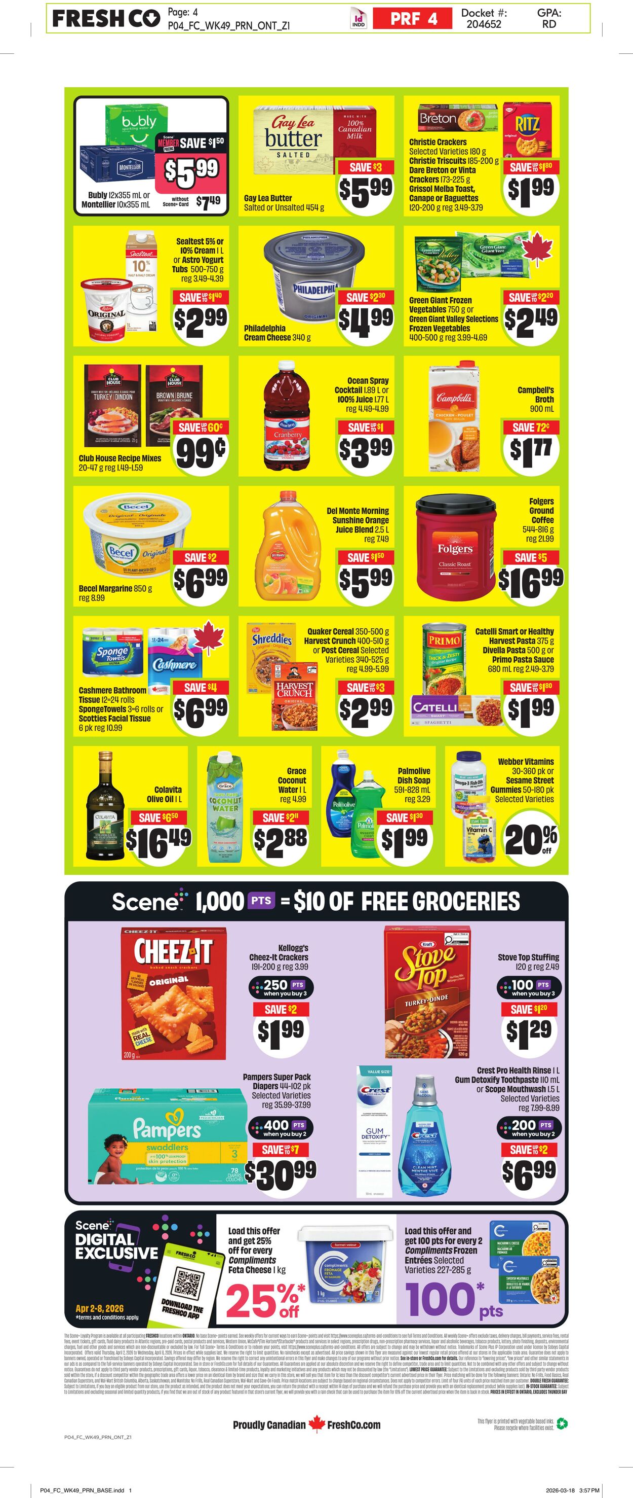 Circulaire FreshCo 02.04.2026 - 08.04.2026