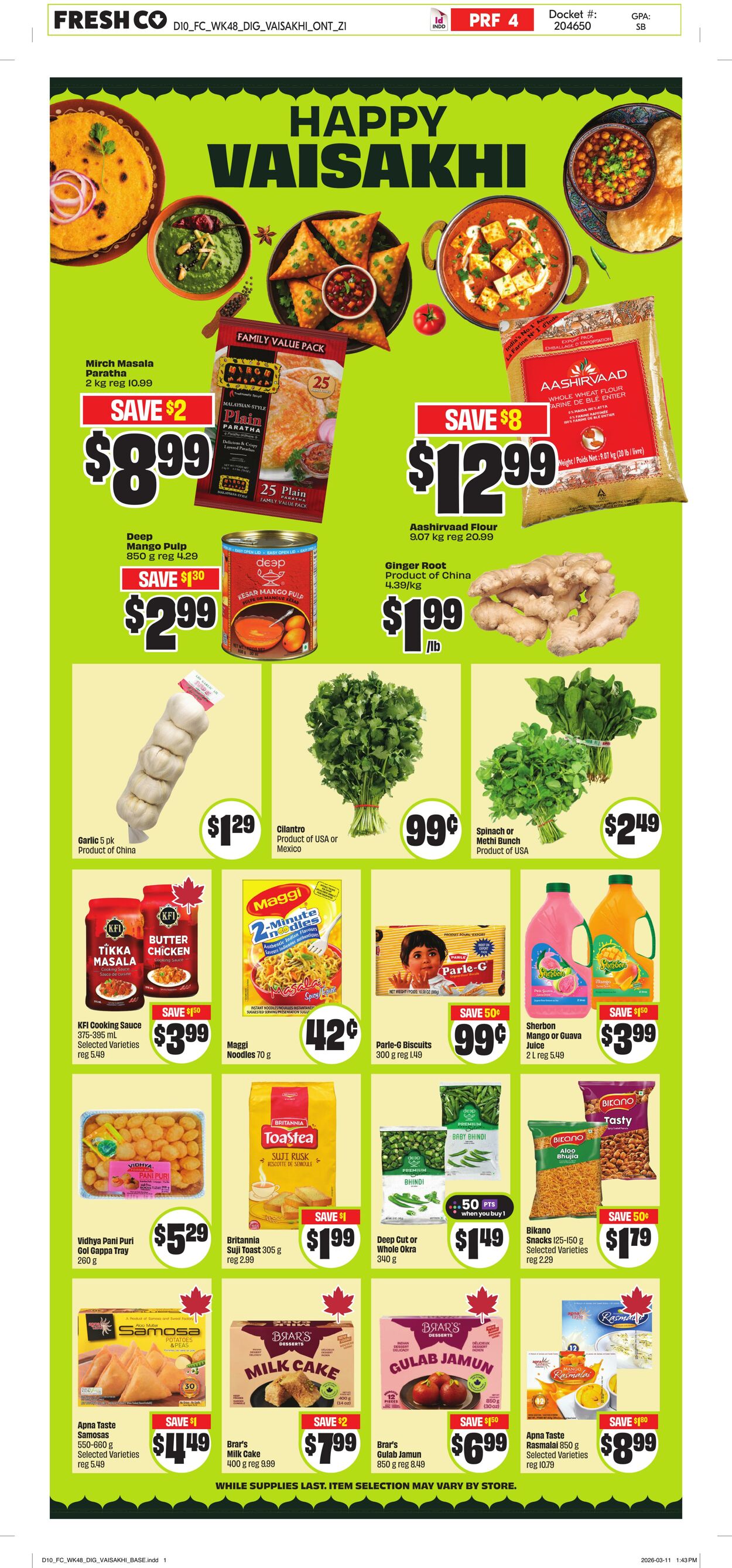 Circulaire FreshCo 26.03.2026 - 01.04.2026