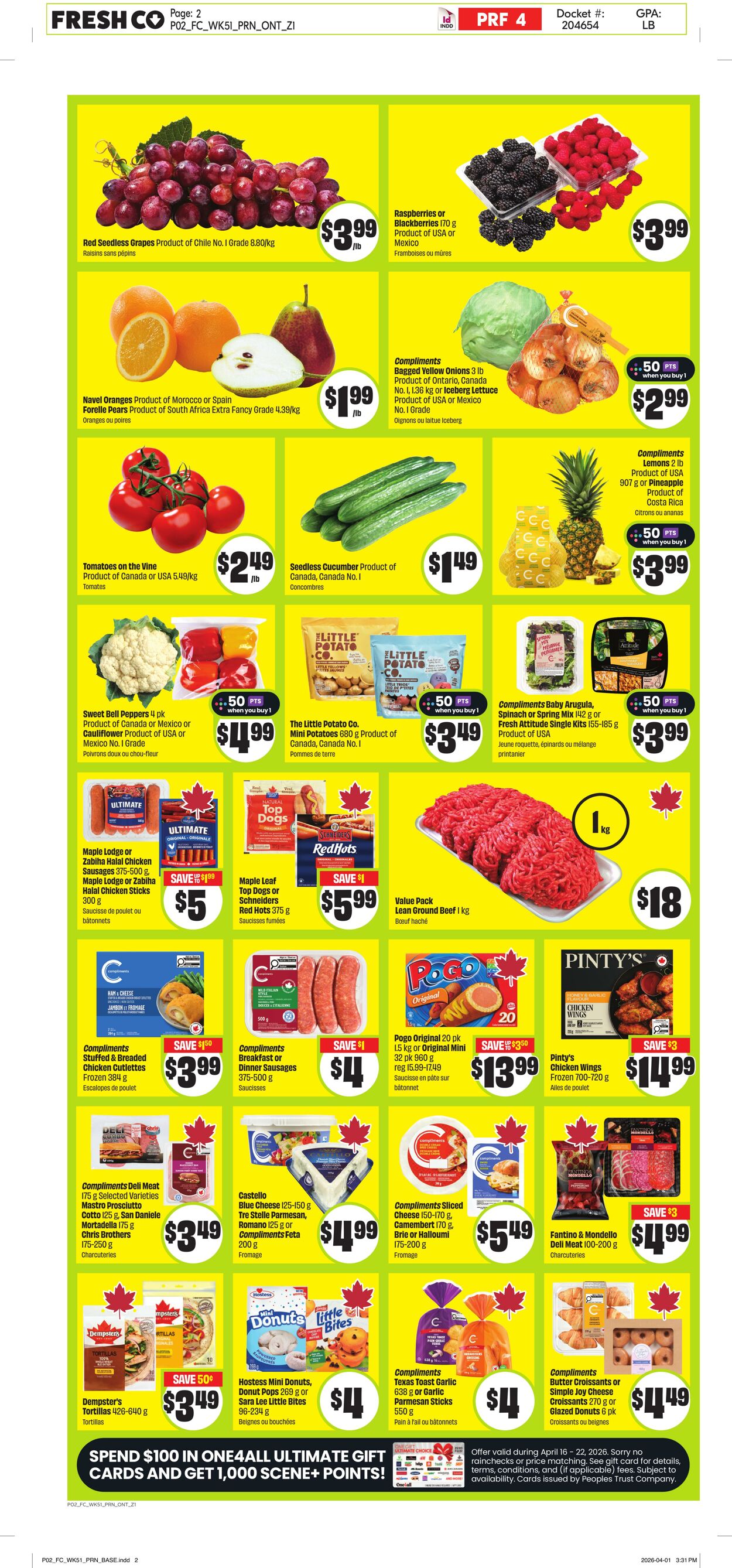 Circulaire FreshCo 16.04.2026 - 22.04.2026