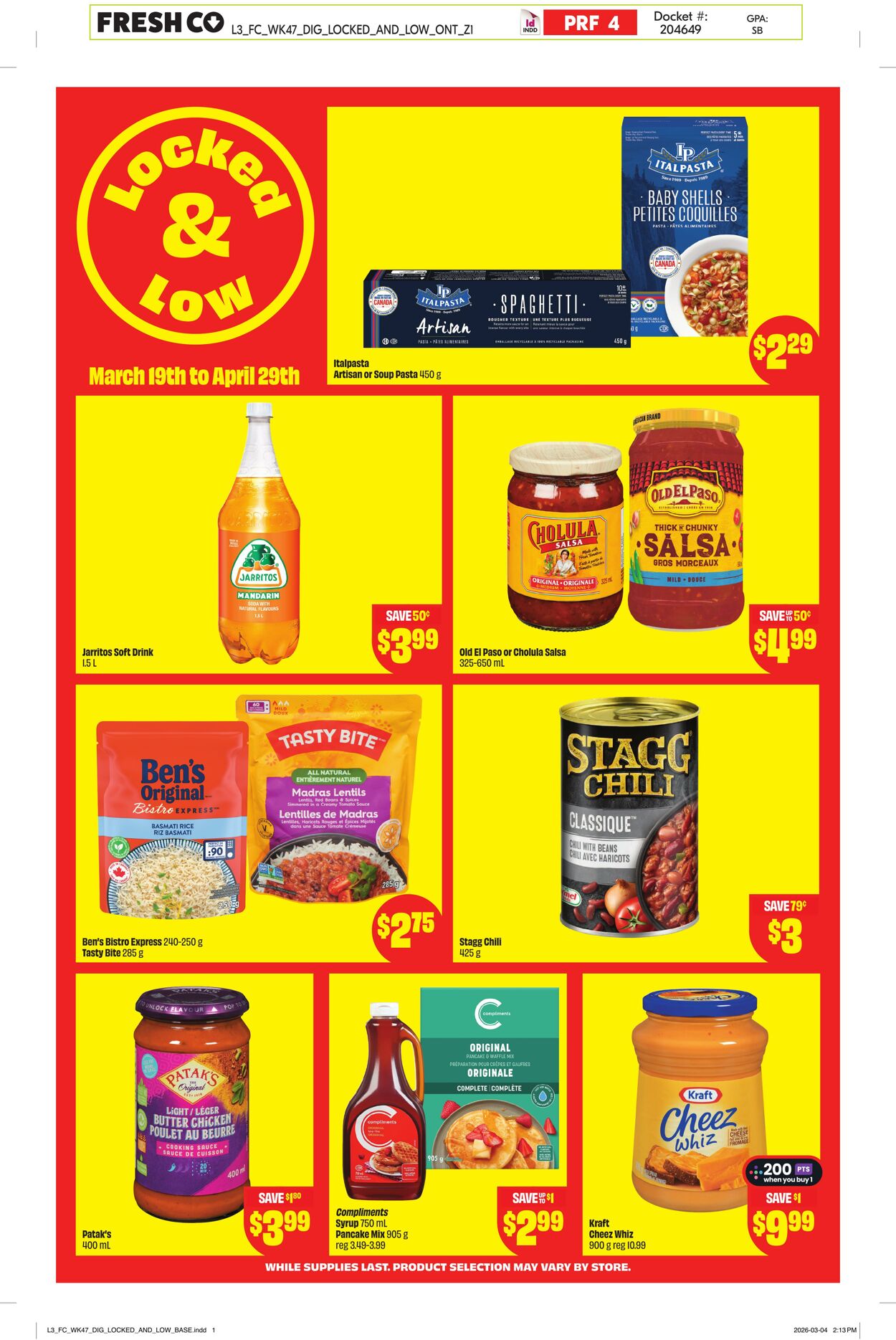 Circulaire FreshCo 19.03.2026 - 29.04.2026