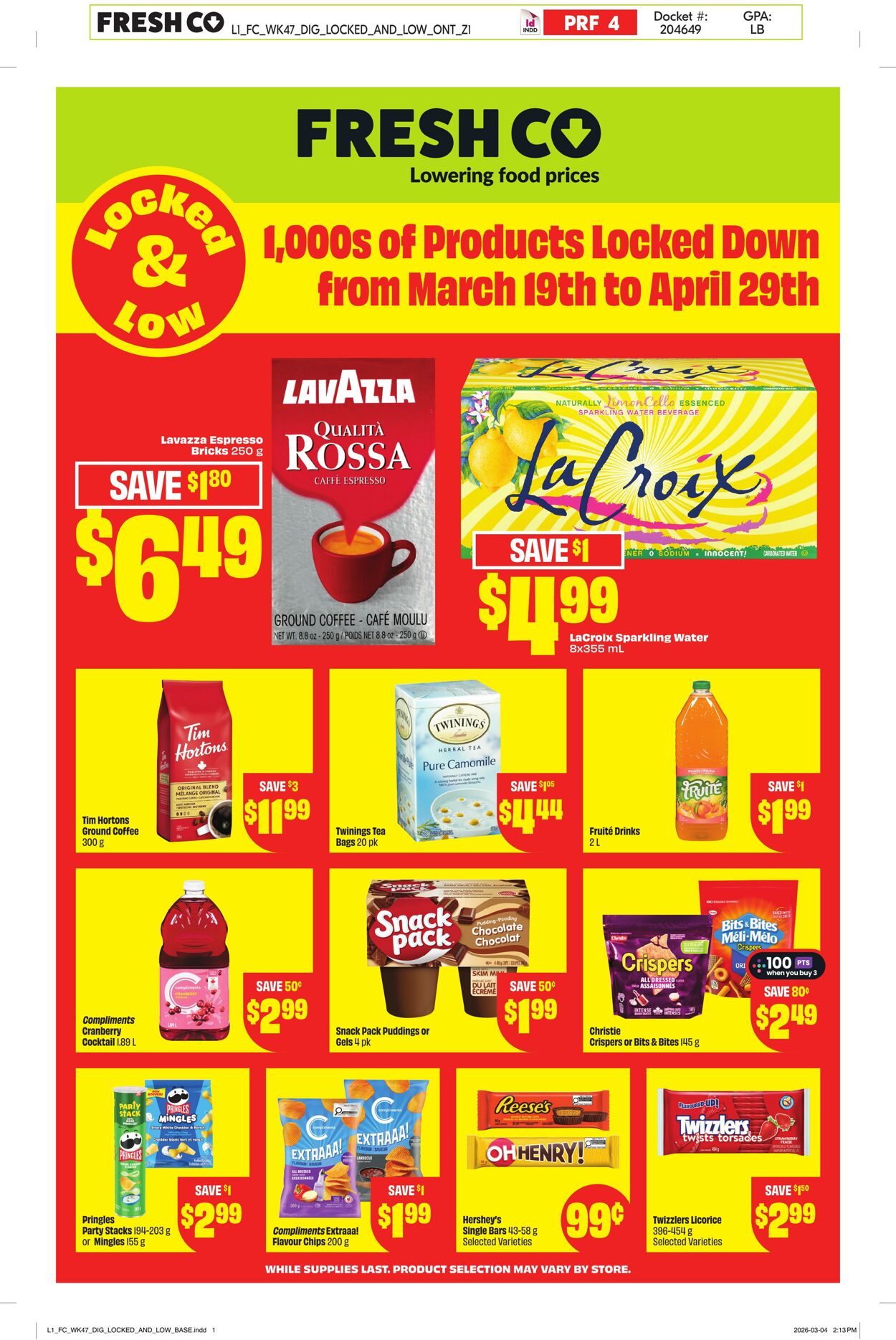 Circulaire FreshCo 19.03.2026 - 29.04.2026