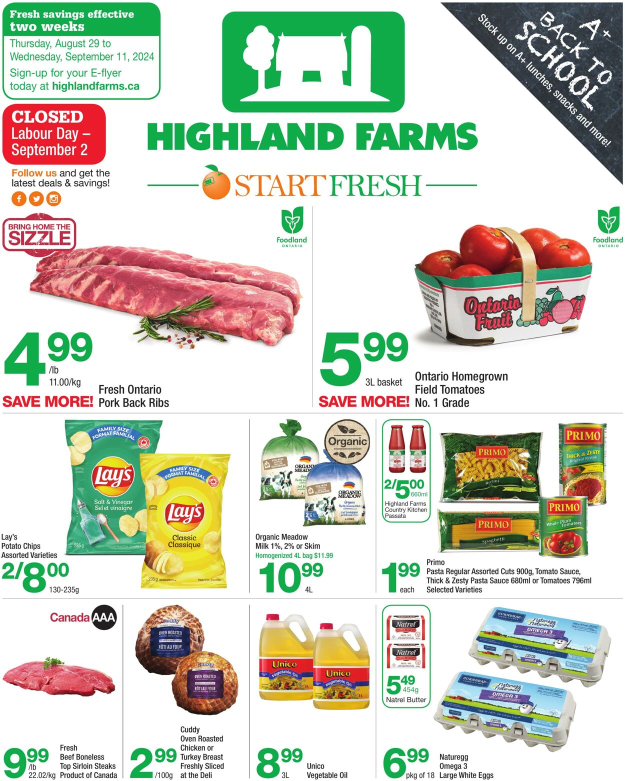 Highland Farms Circulaires