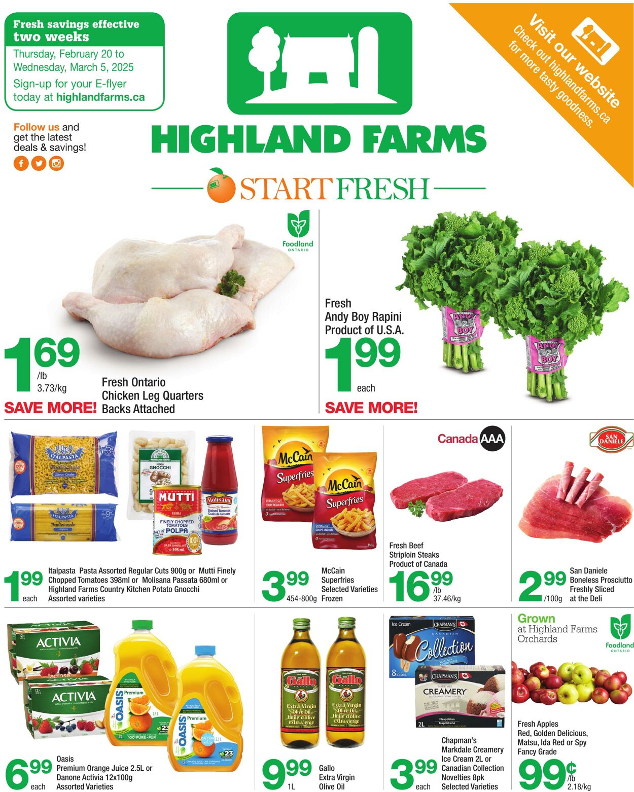 Highland Farms Circulaires