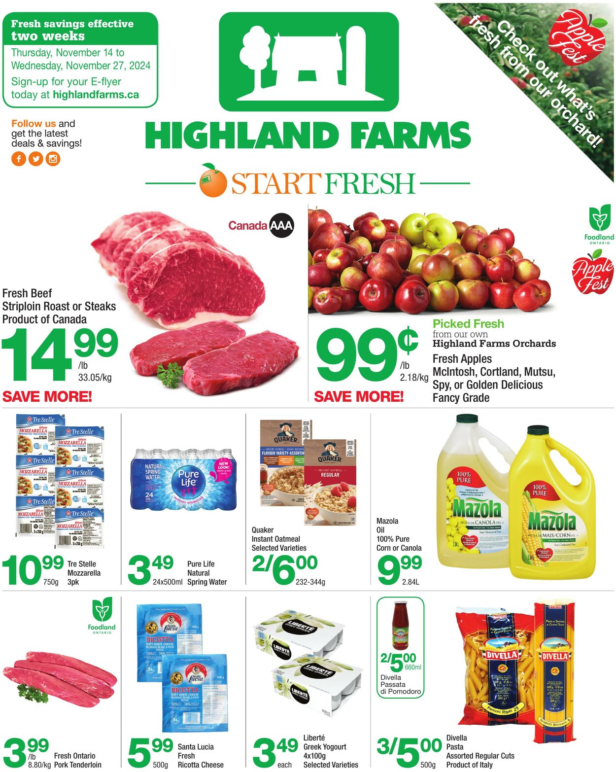 Highland Farms Circulaires