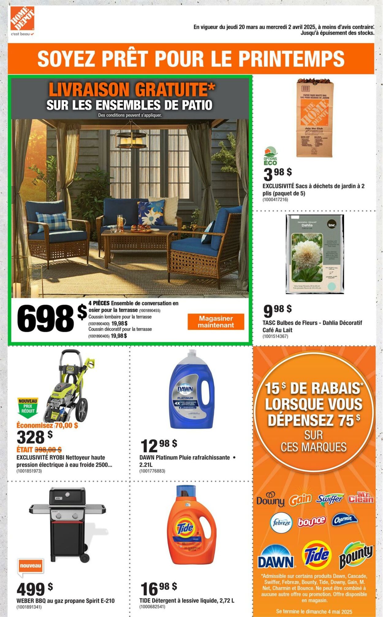 Circulaire Home Depot 20.03.2025 - 02.04.2025