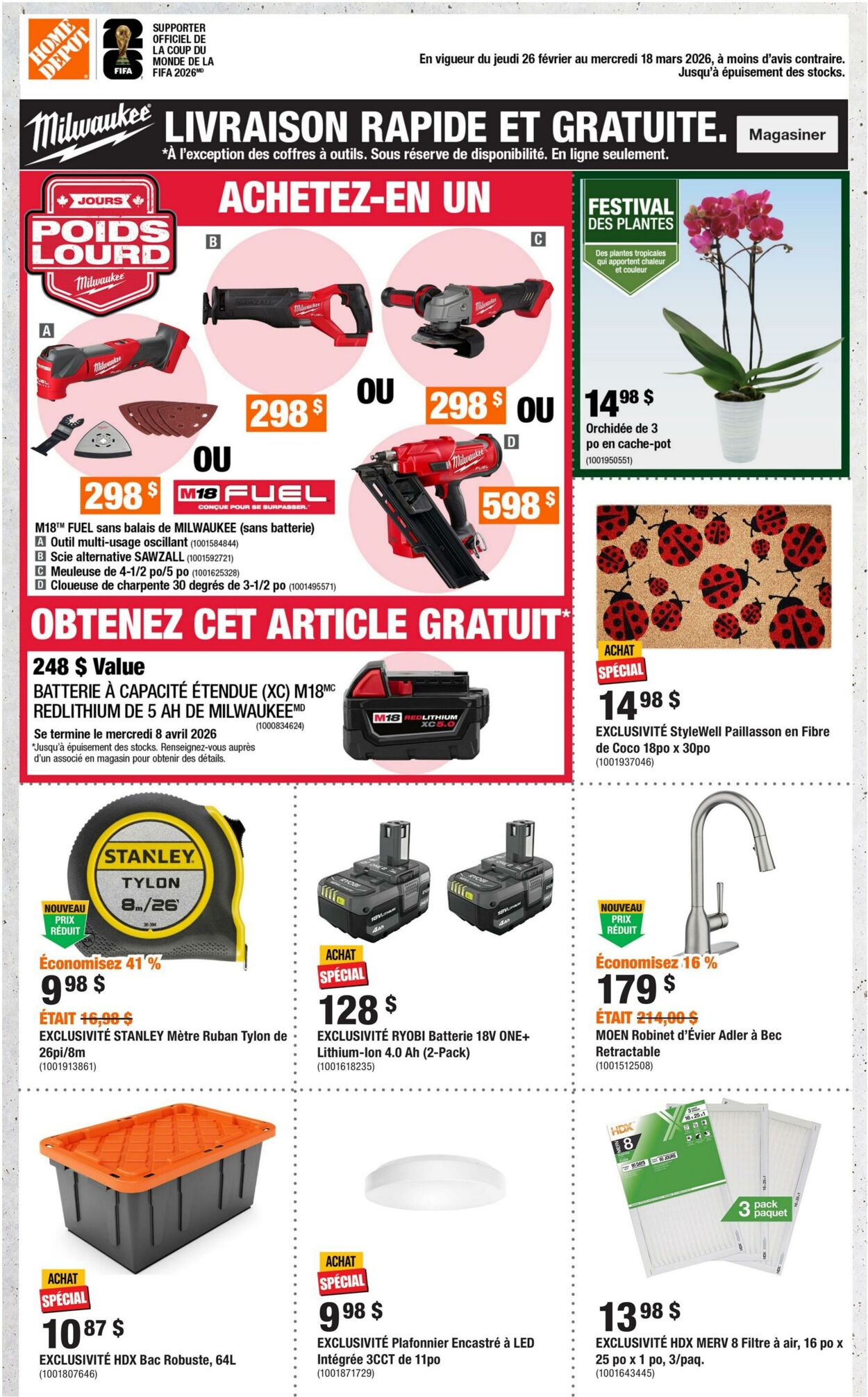 Circulaire Home Depot 26.02.2026 - 18.03.2026