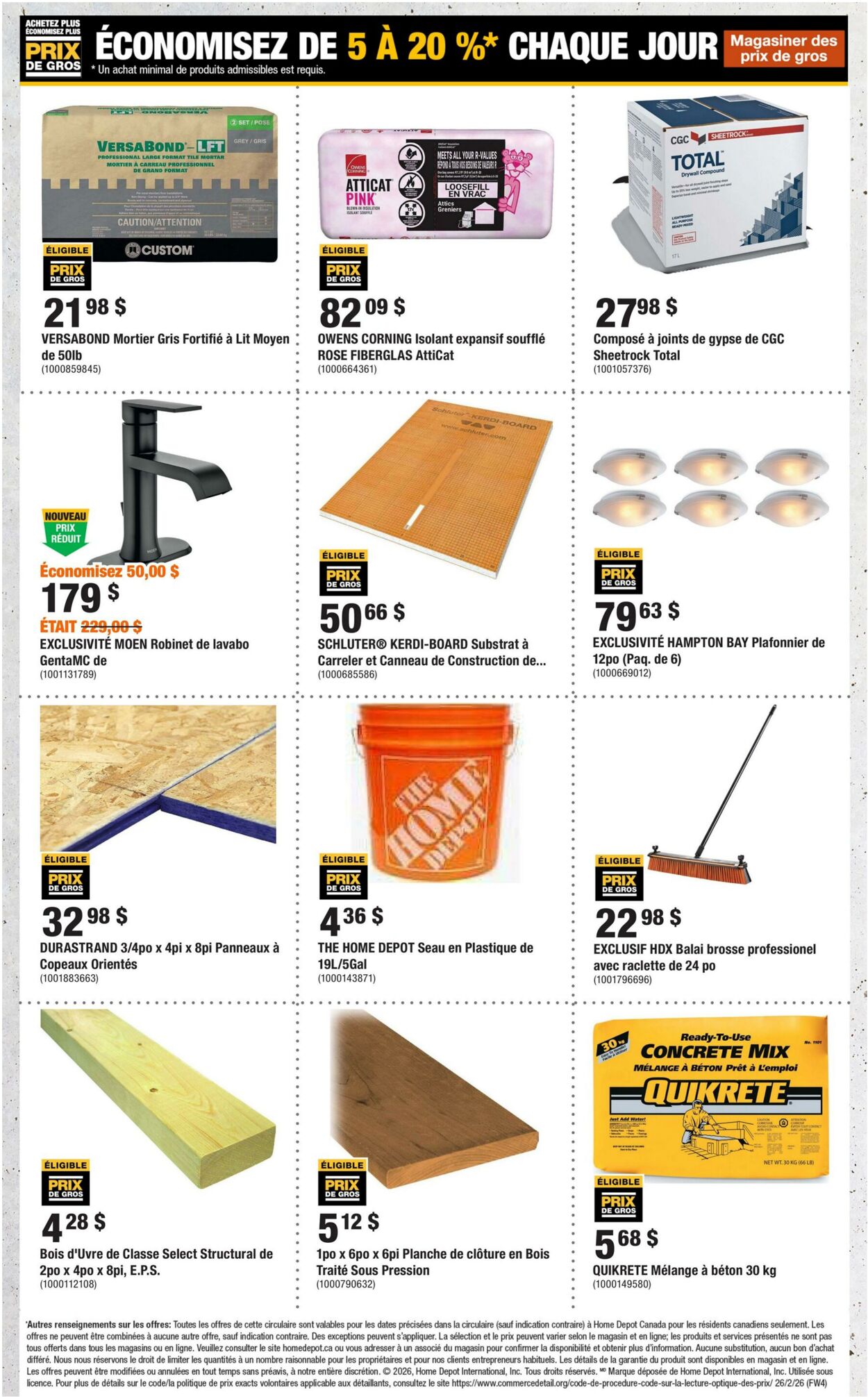 Circulaire Home Depot 26.02.2026 - 18.03.2026