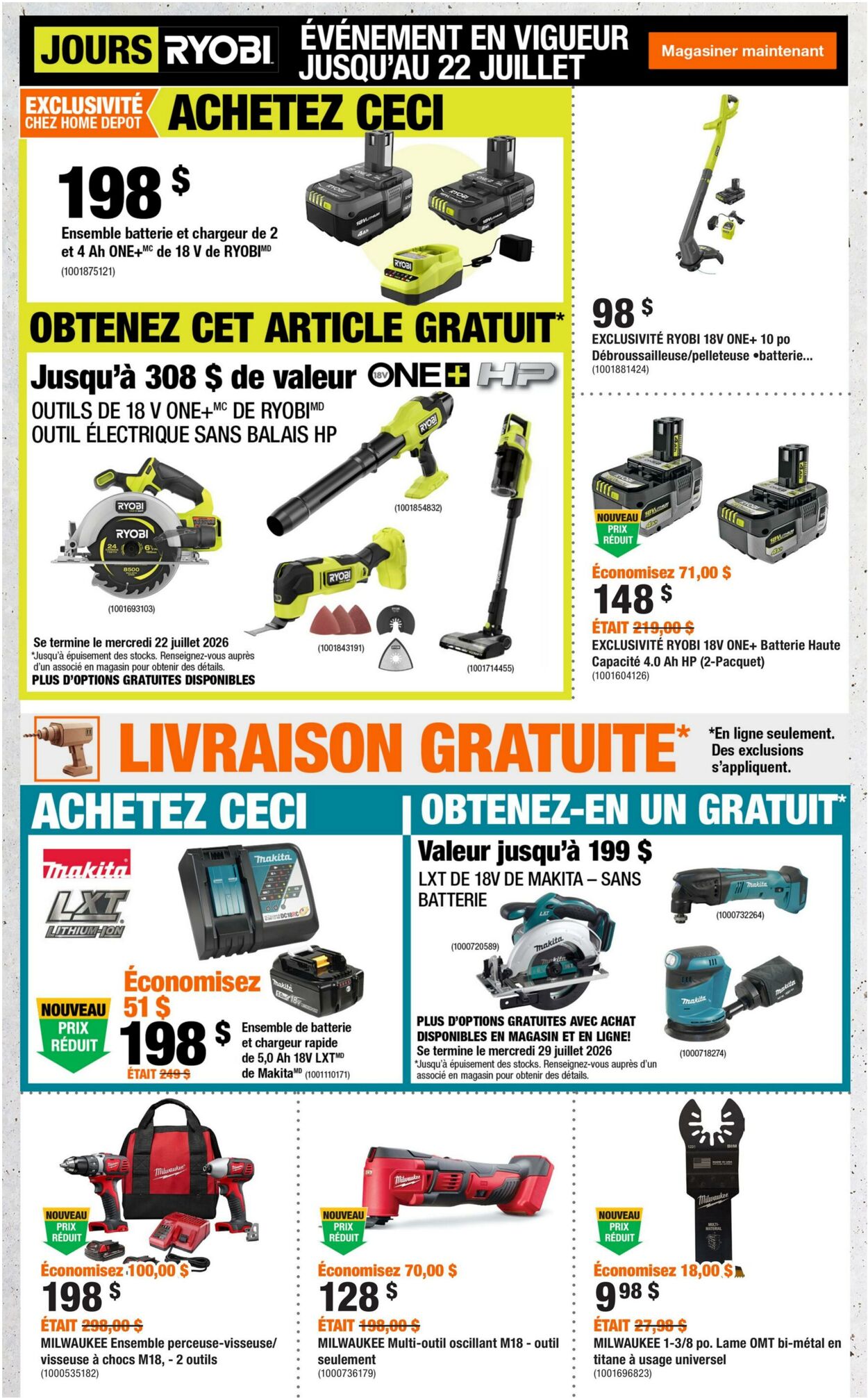 Circulaire Home Depot 25.06.2026 - 08.07.2026