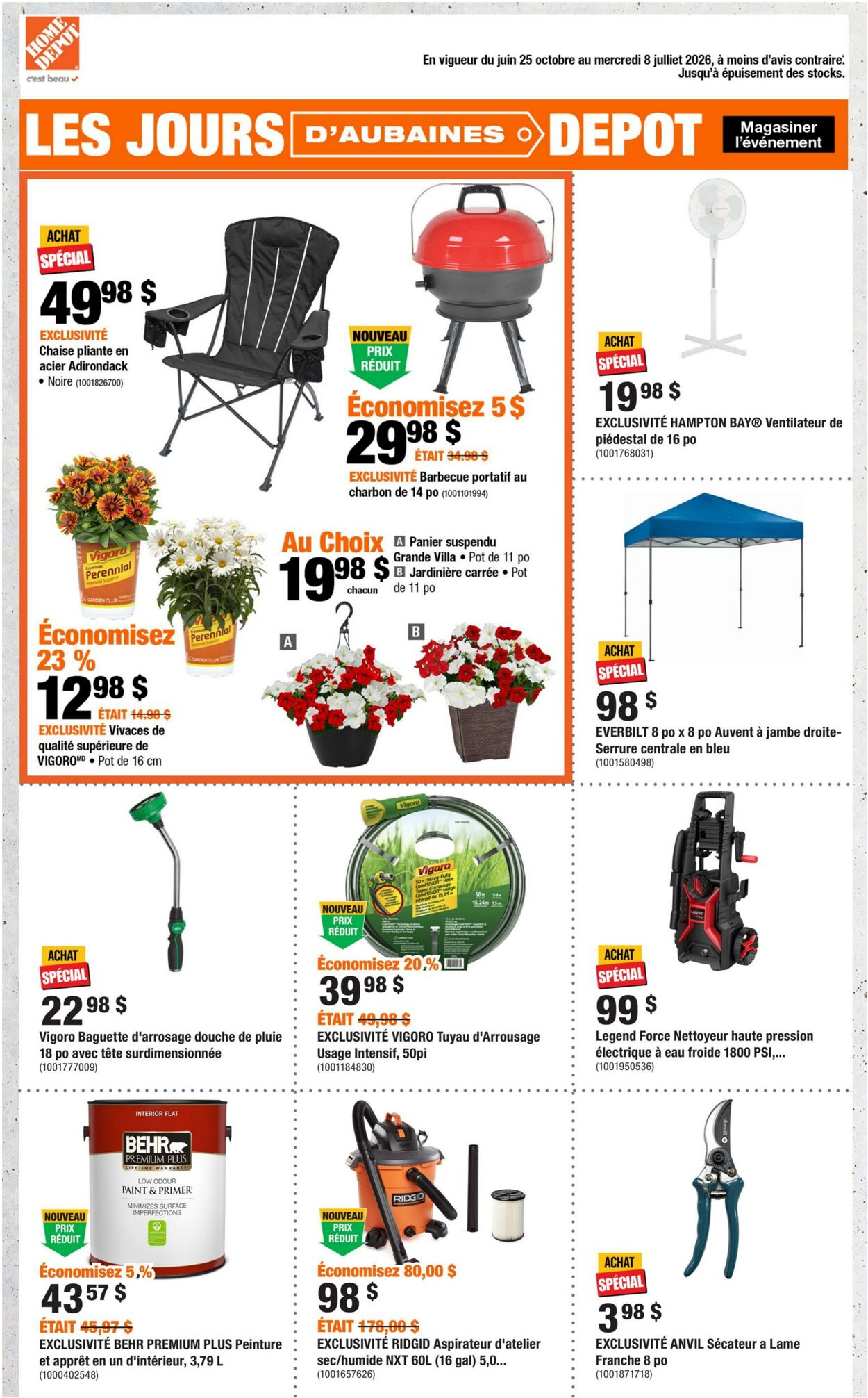 Circulaire Home Depot 25.06.2026 - 08.07.2026