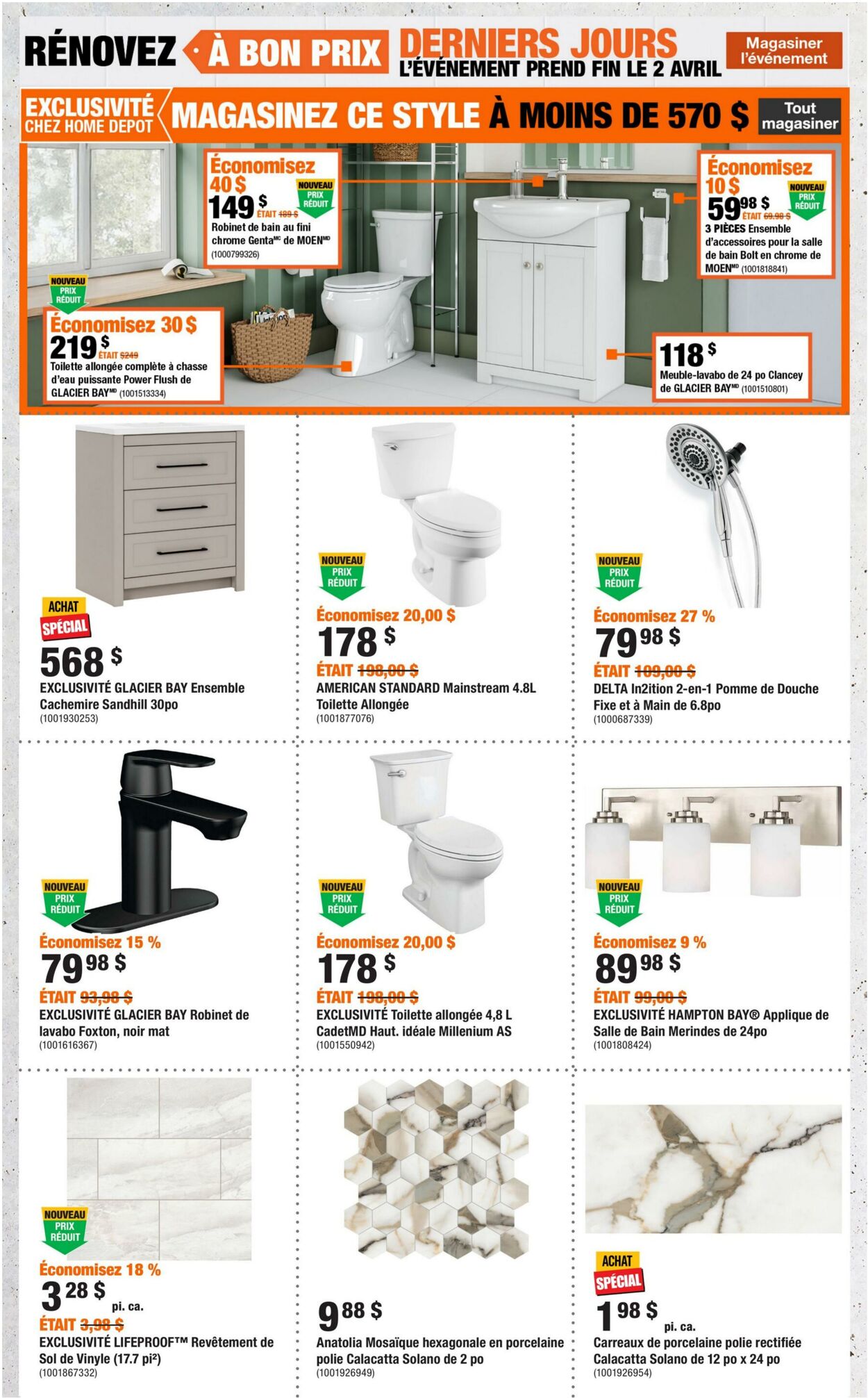 Circulaire Home Depot 19.03.2026 - 01.04.2026