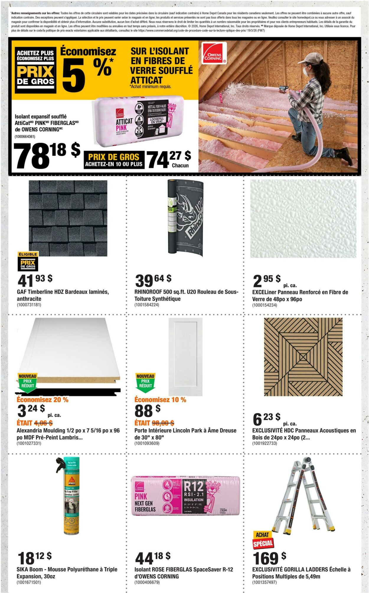 Circulaire Home Depot 19.03.2026 - 01.04.2026