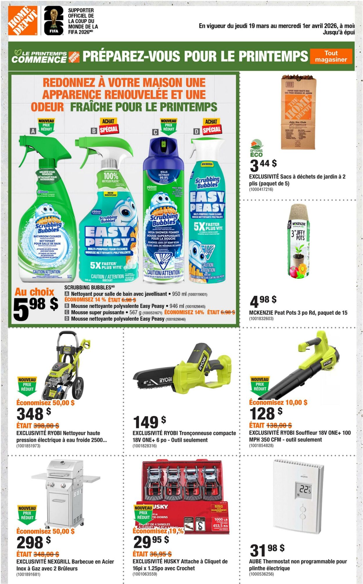 Circulaire Home Depot 19.03.2026 - 01.04.2026