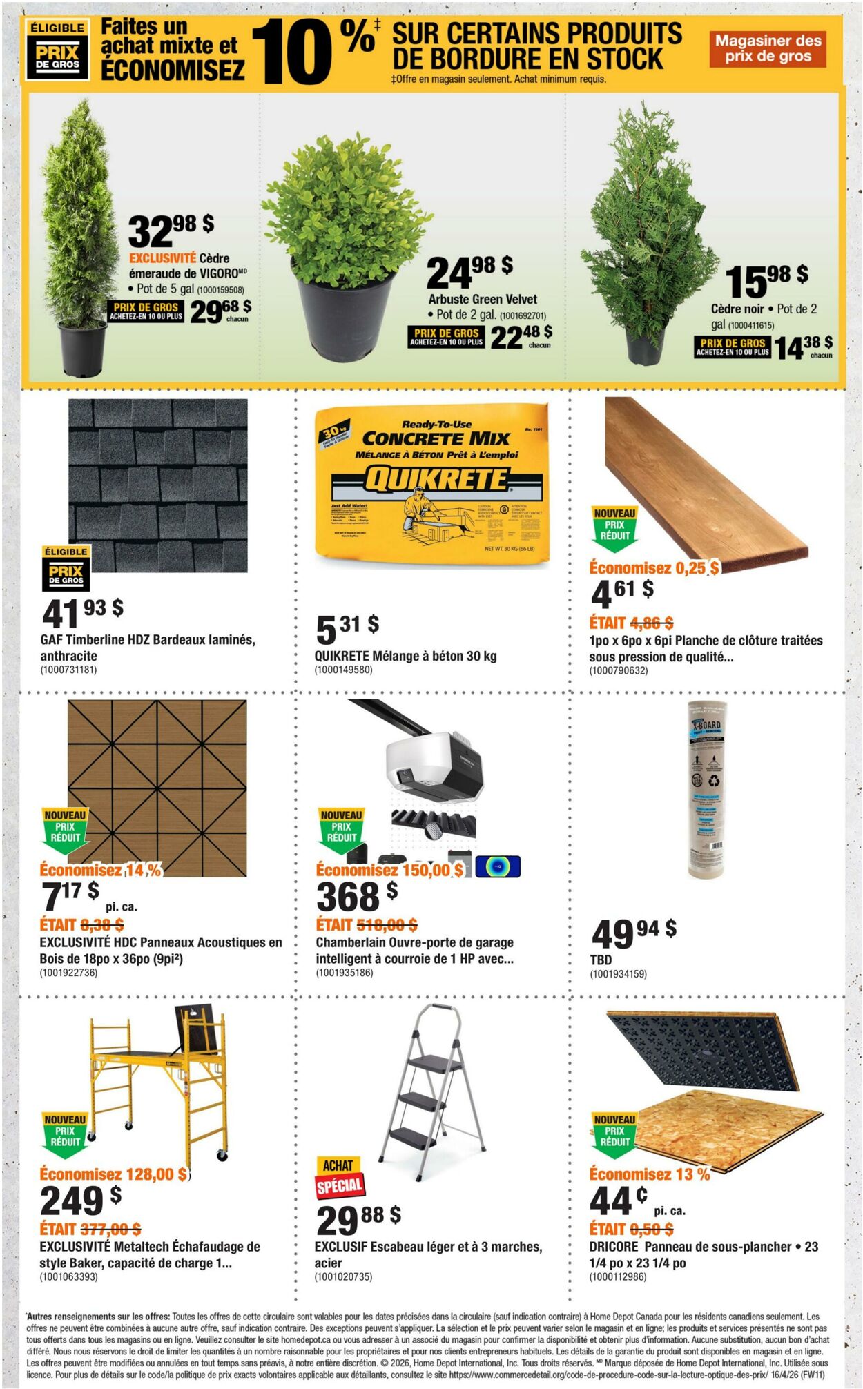 Circulaire Home Depot 16.04.2026 - 29.04.2026