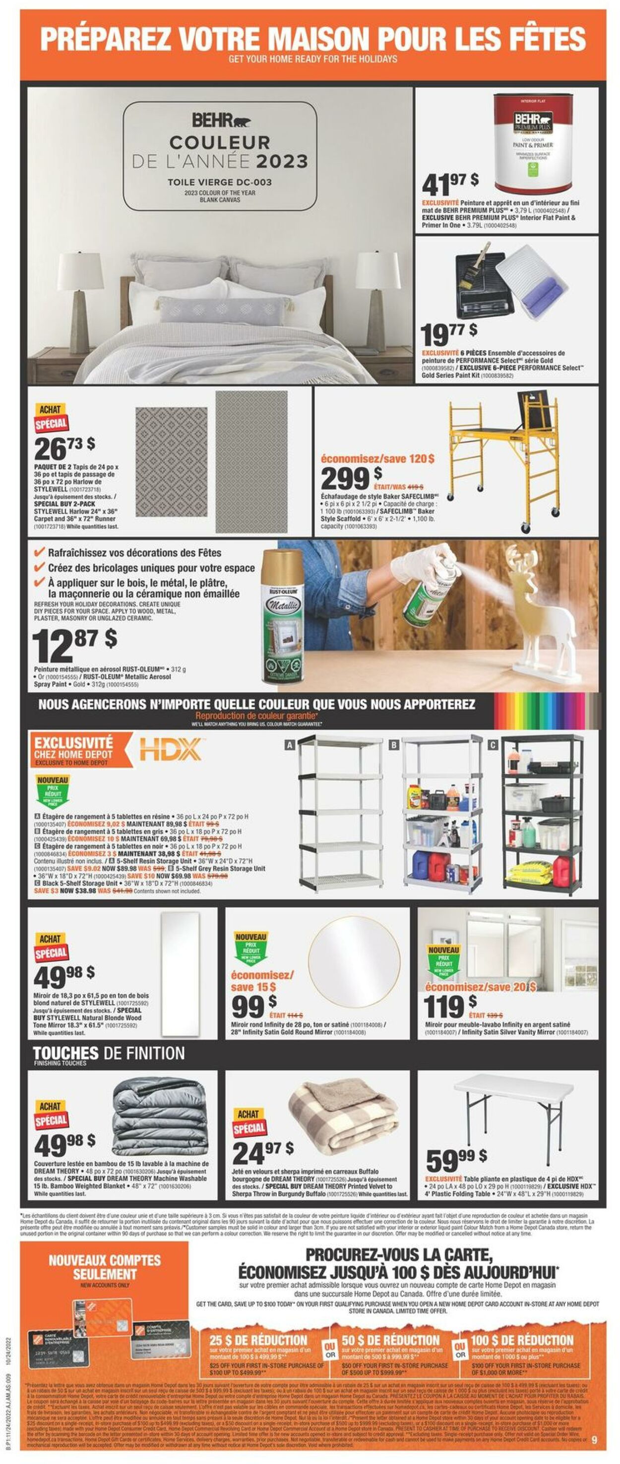 Circulaire Home Depot 24.11.2022 - 30.11.2022
