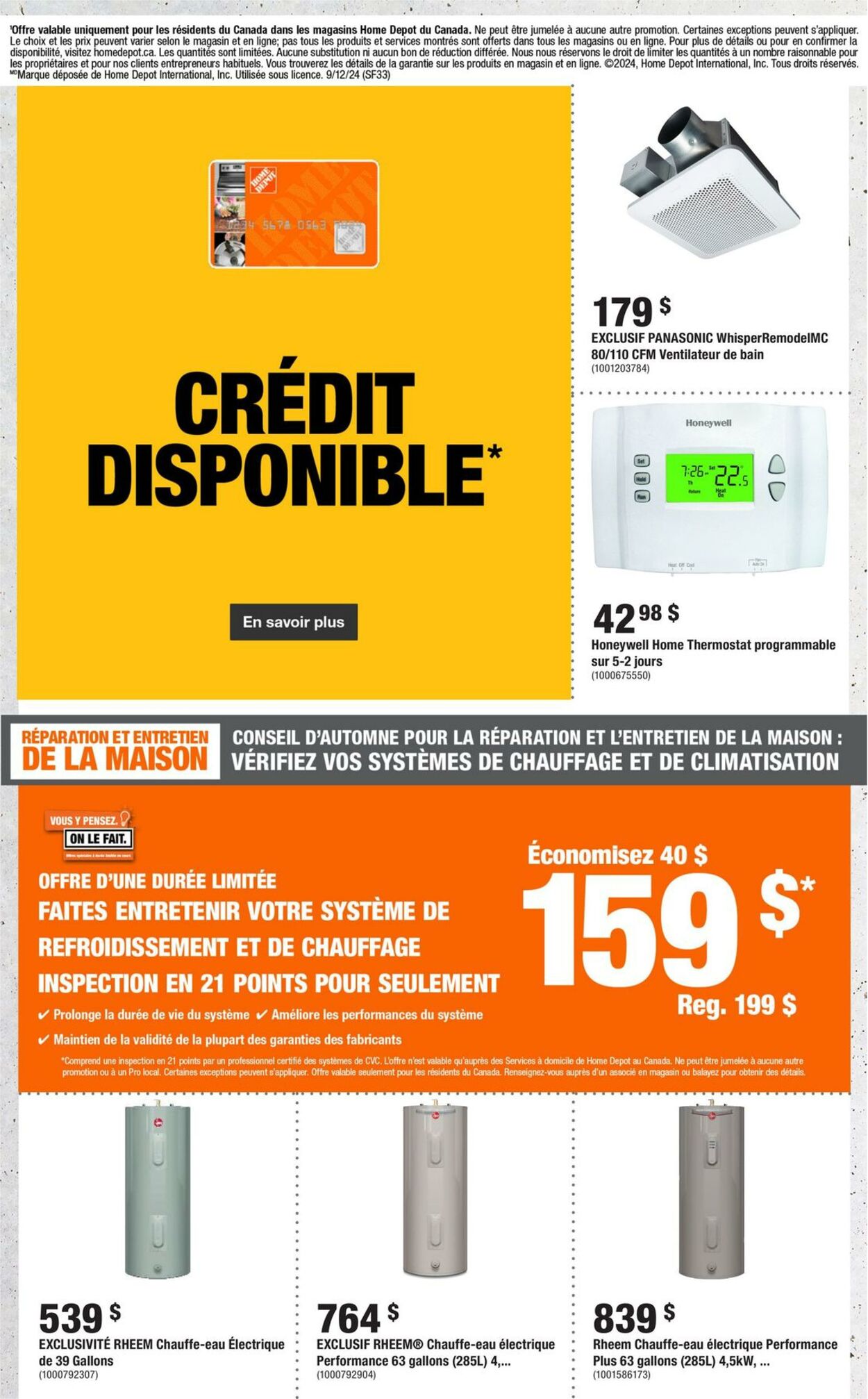 Circulaire Home Depot 12.09.2024 - 18.09.2024