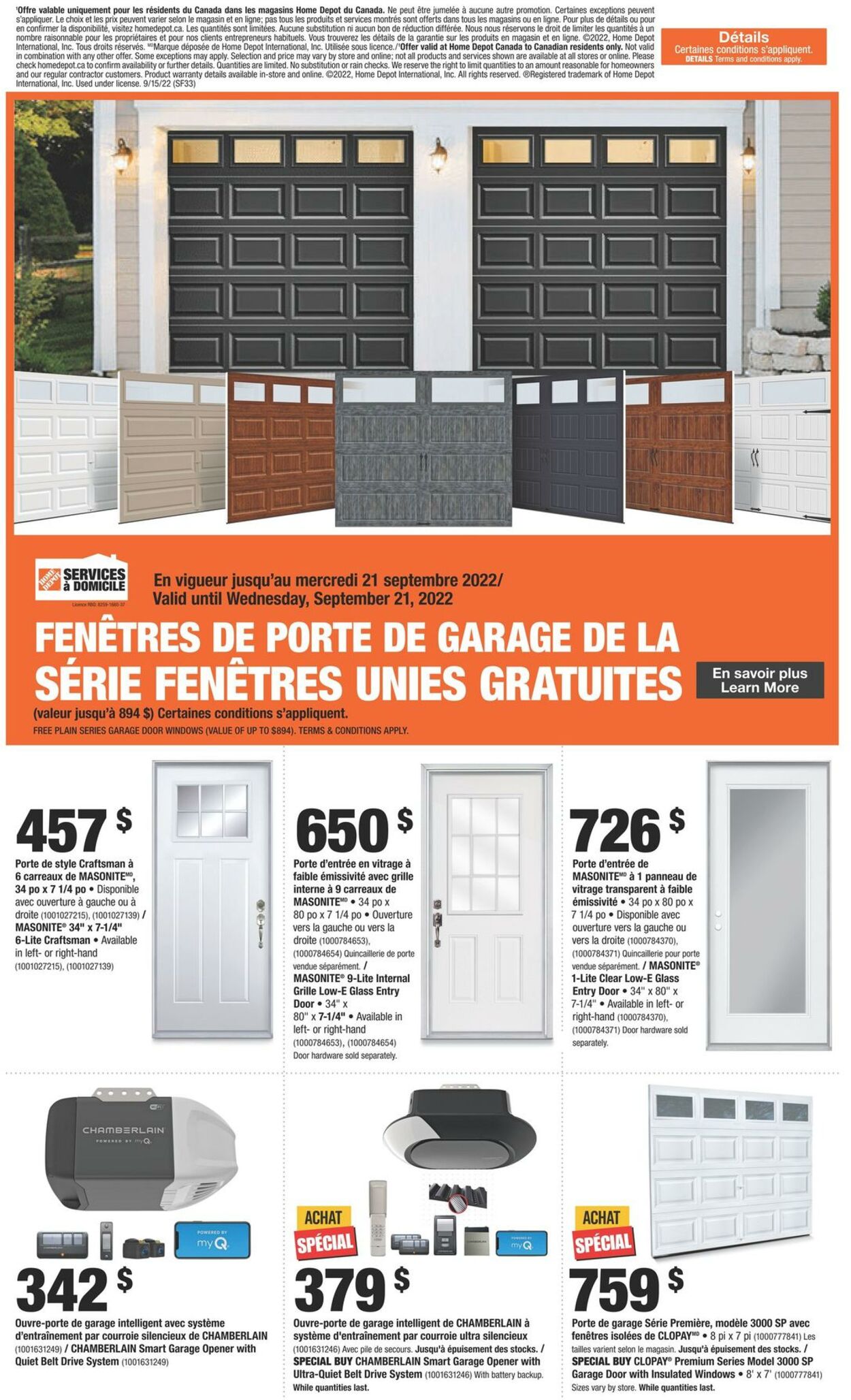 Circulaire Home Depot 15.09.2022 - 21.09.2022