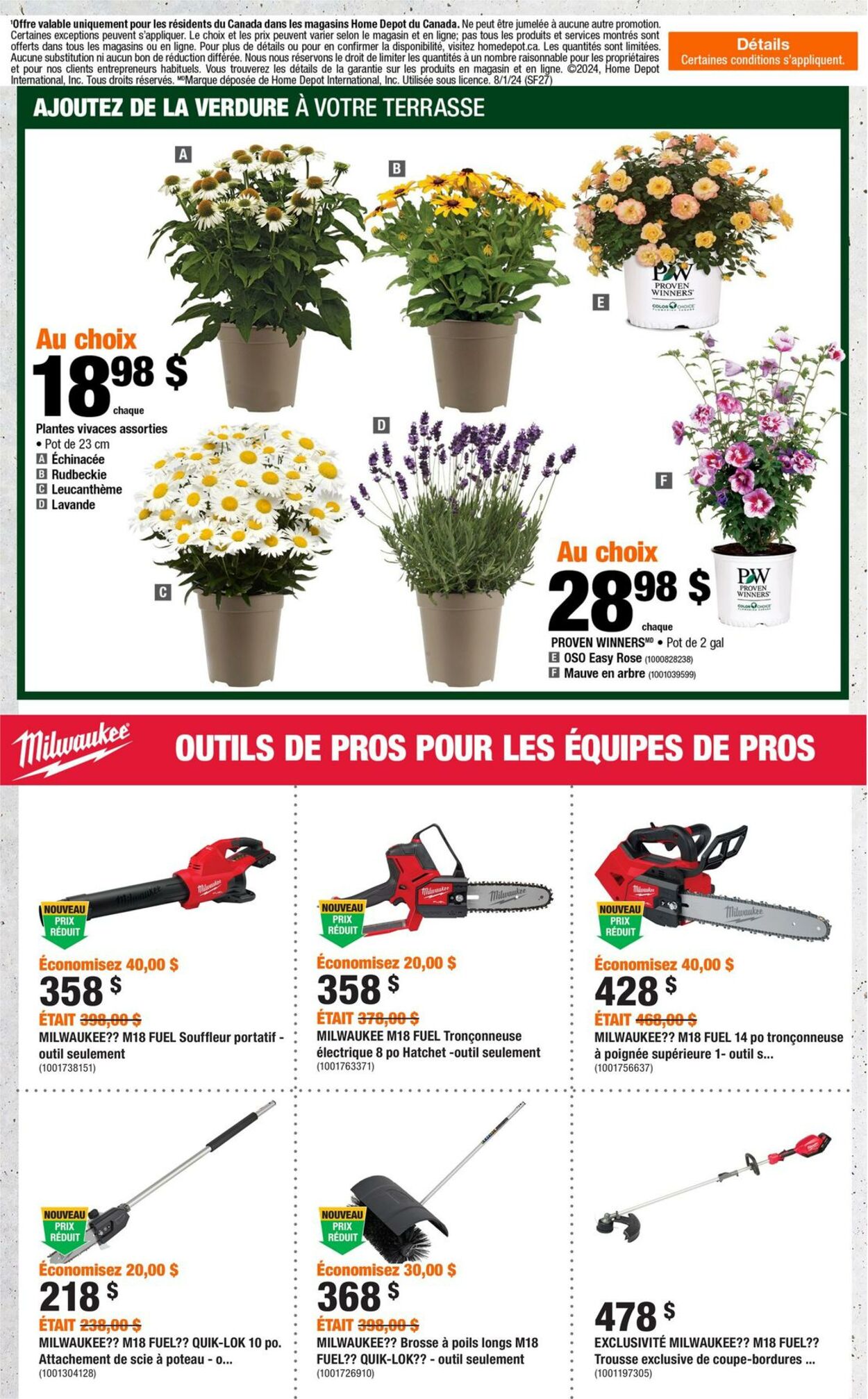 Circulaire Home Depot 01.08.2024 - 07.08.2024