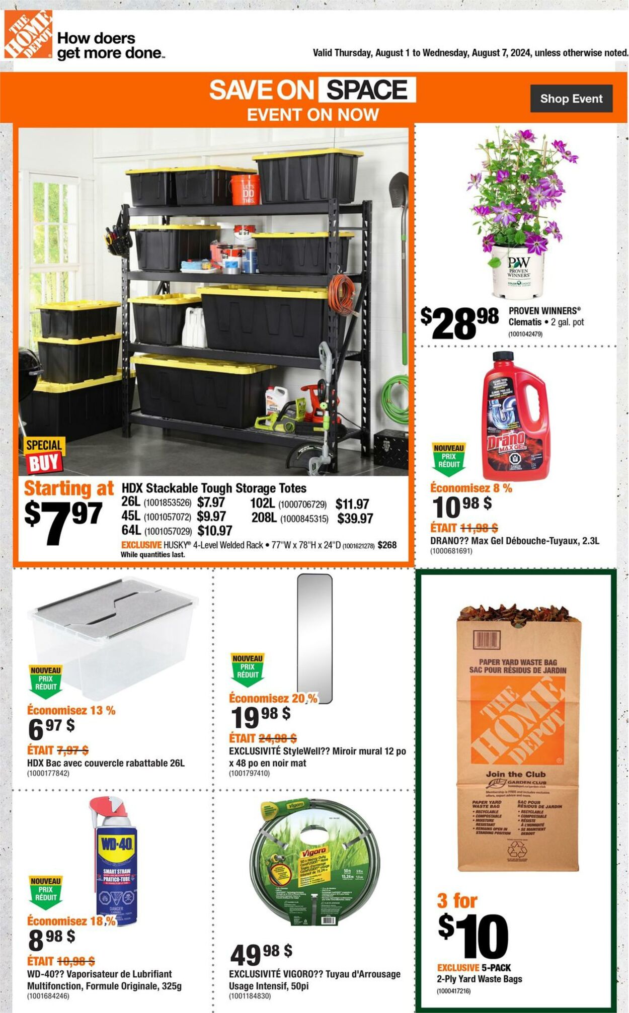 Circulaire Home Depot 01.08.2024 - 07.08.2024