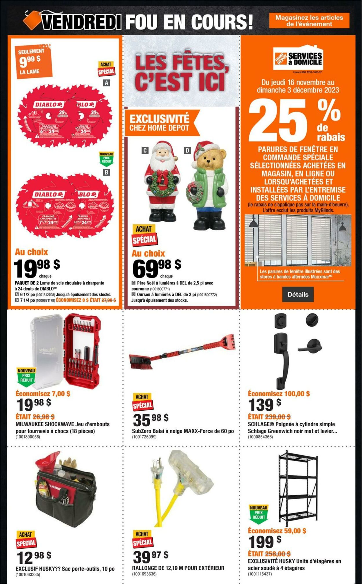 Circulaire Home Depot 16.11.2023 - 22.11.2023