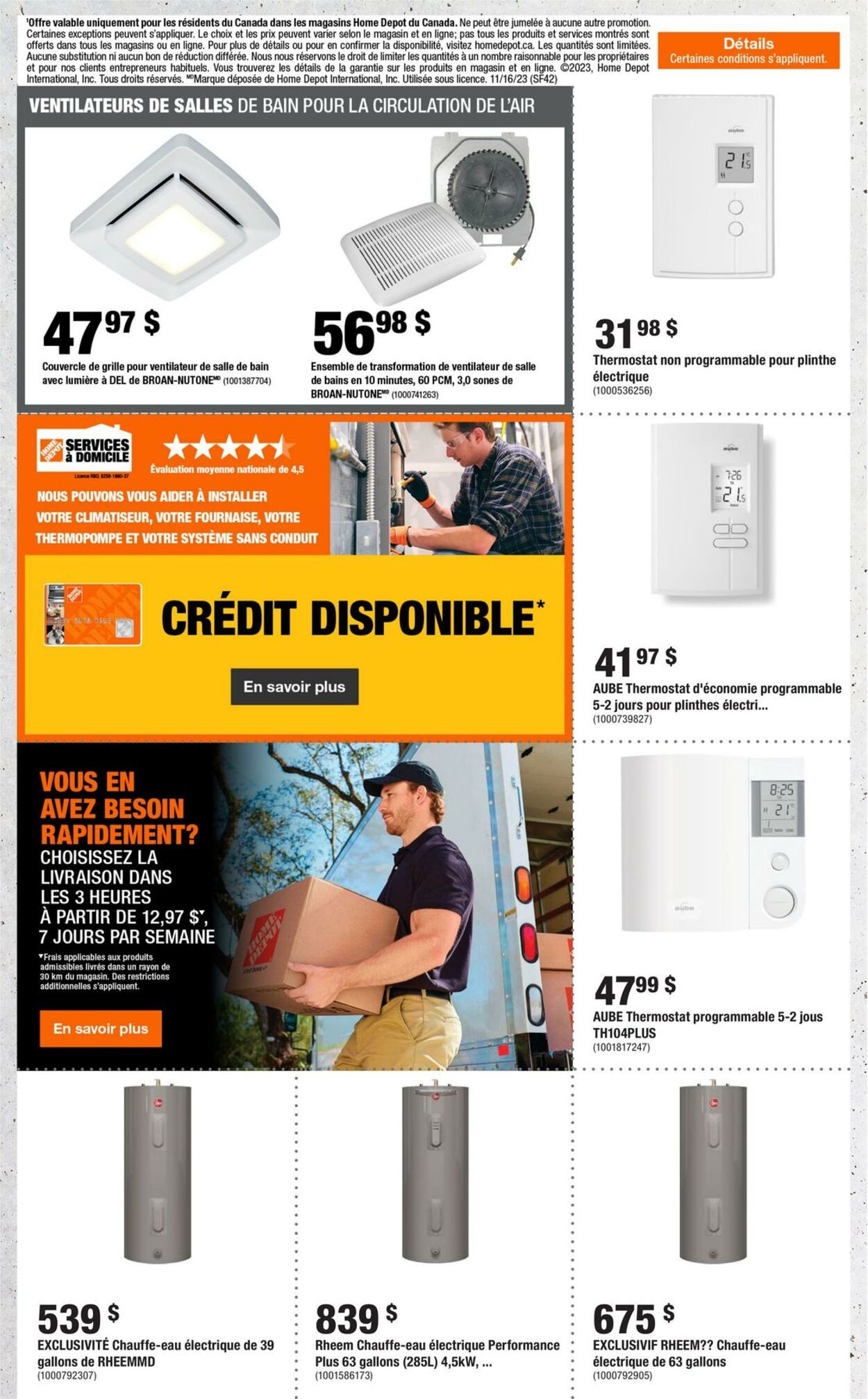 Circulaire Home Depot 16.11.2023 - 22.11.2023