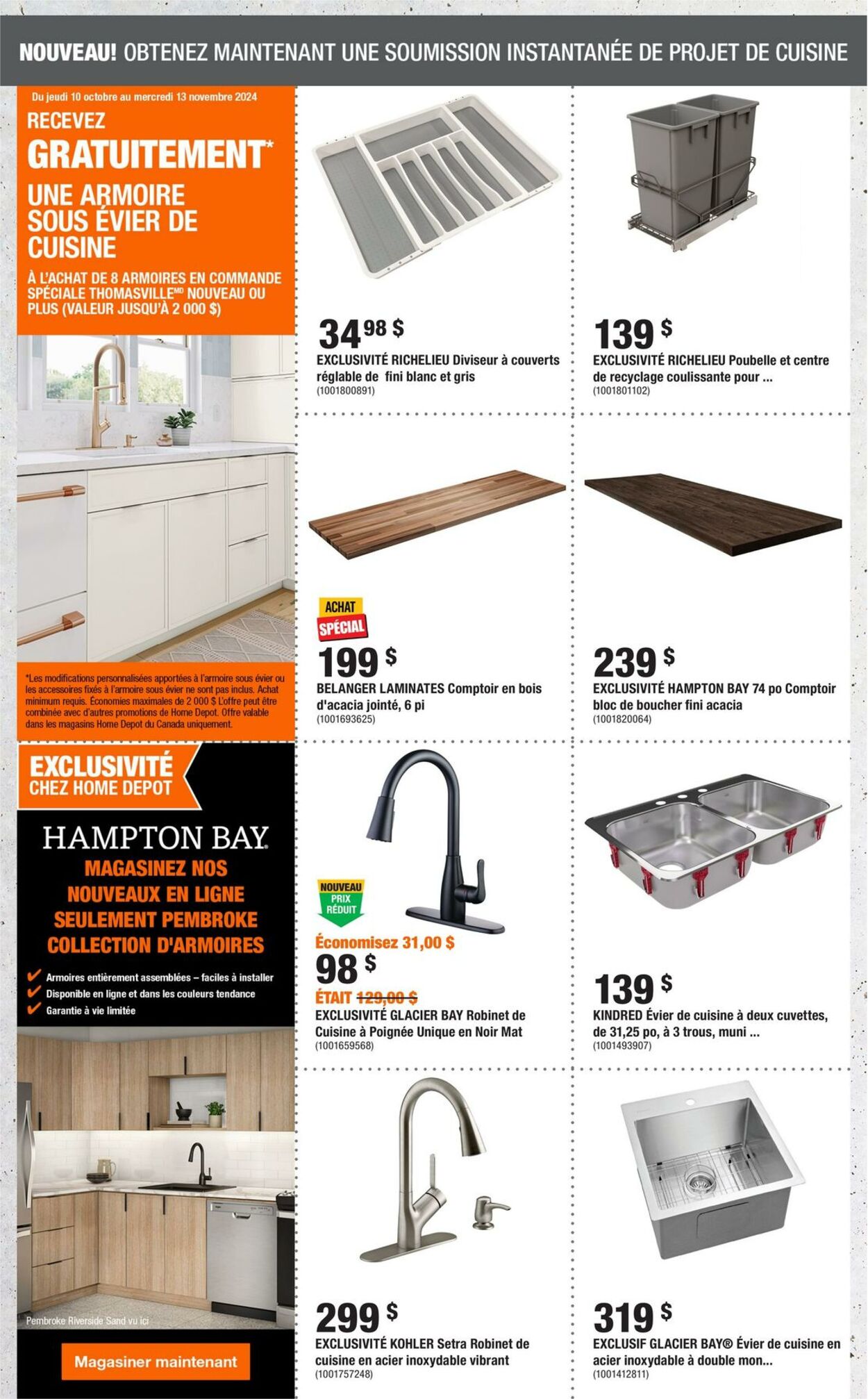 Circulaire Home Depot 17.10.2024 - 23.10.2024