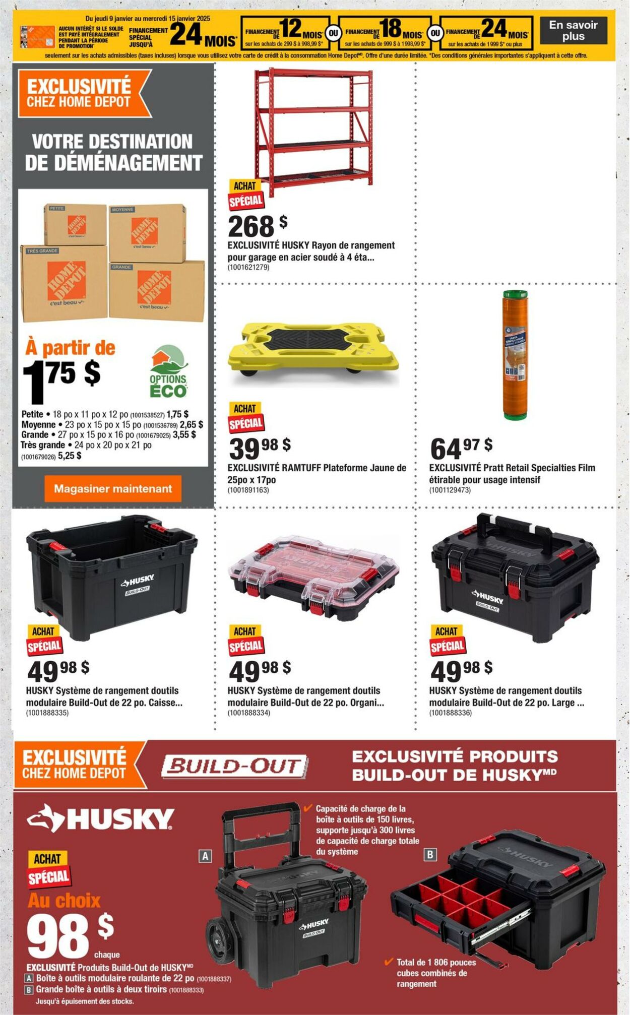 Circulaire Home Depot 09.01.2025 - 15.01.2025