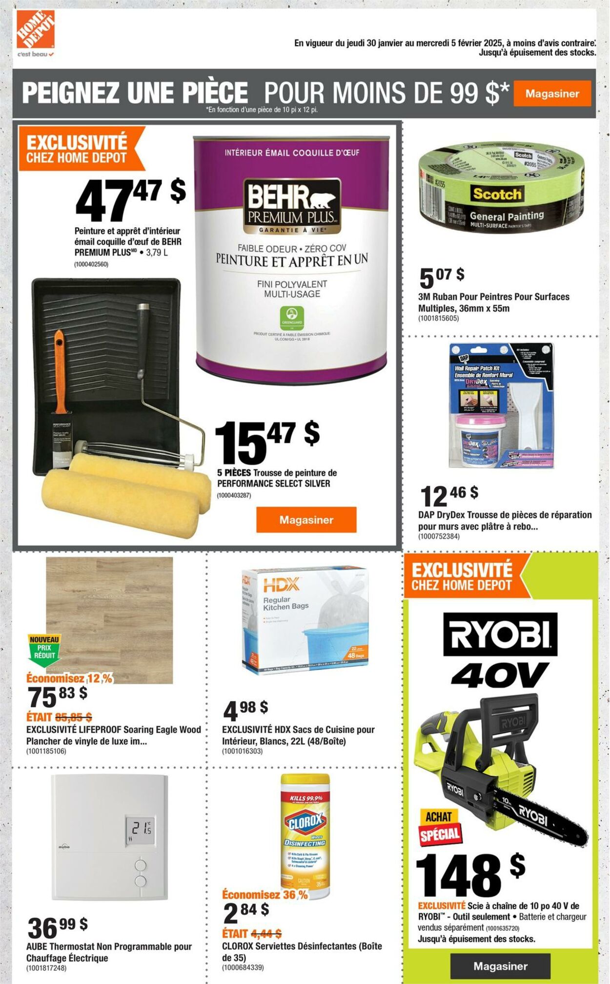 Circulaire Home Depot 30.01.2025 - 05.02.2025