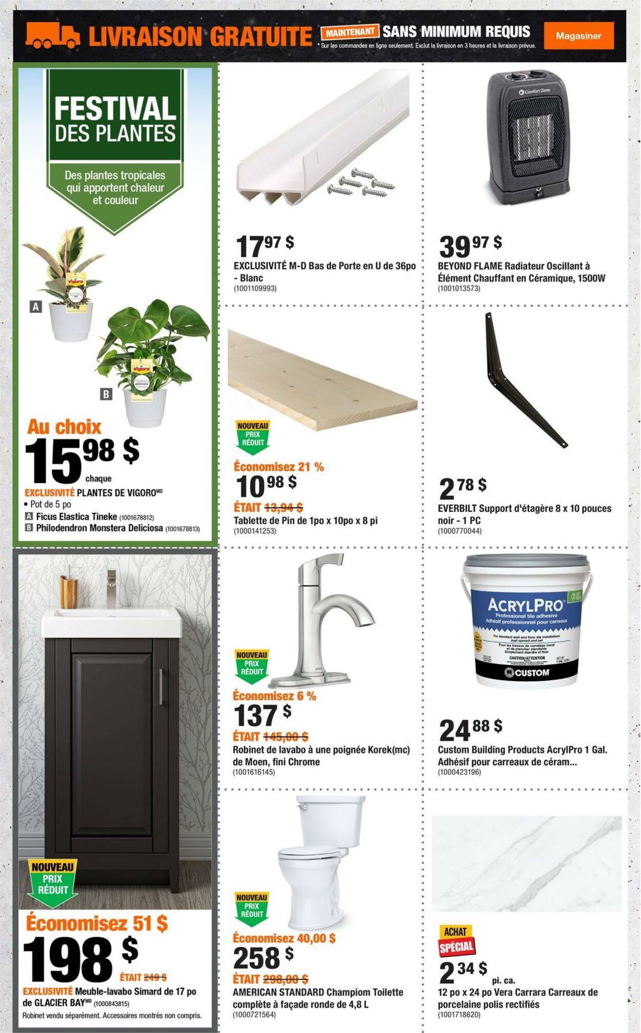 Circulaire Home Depot 16.01.2025 - 22.01.2025