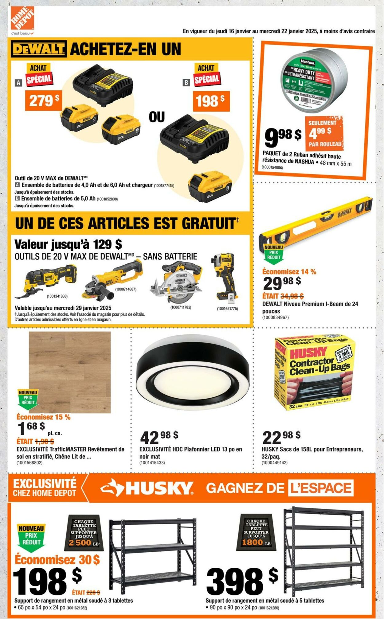 Circulaire Home Depot 16.01.2025 - 22.01.2025