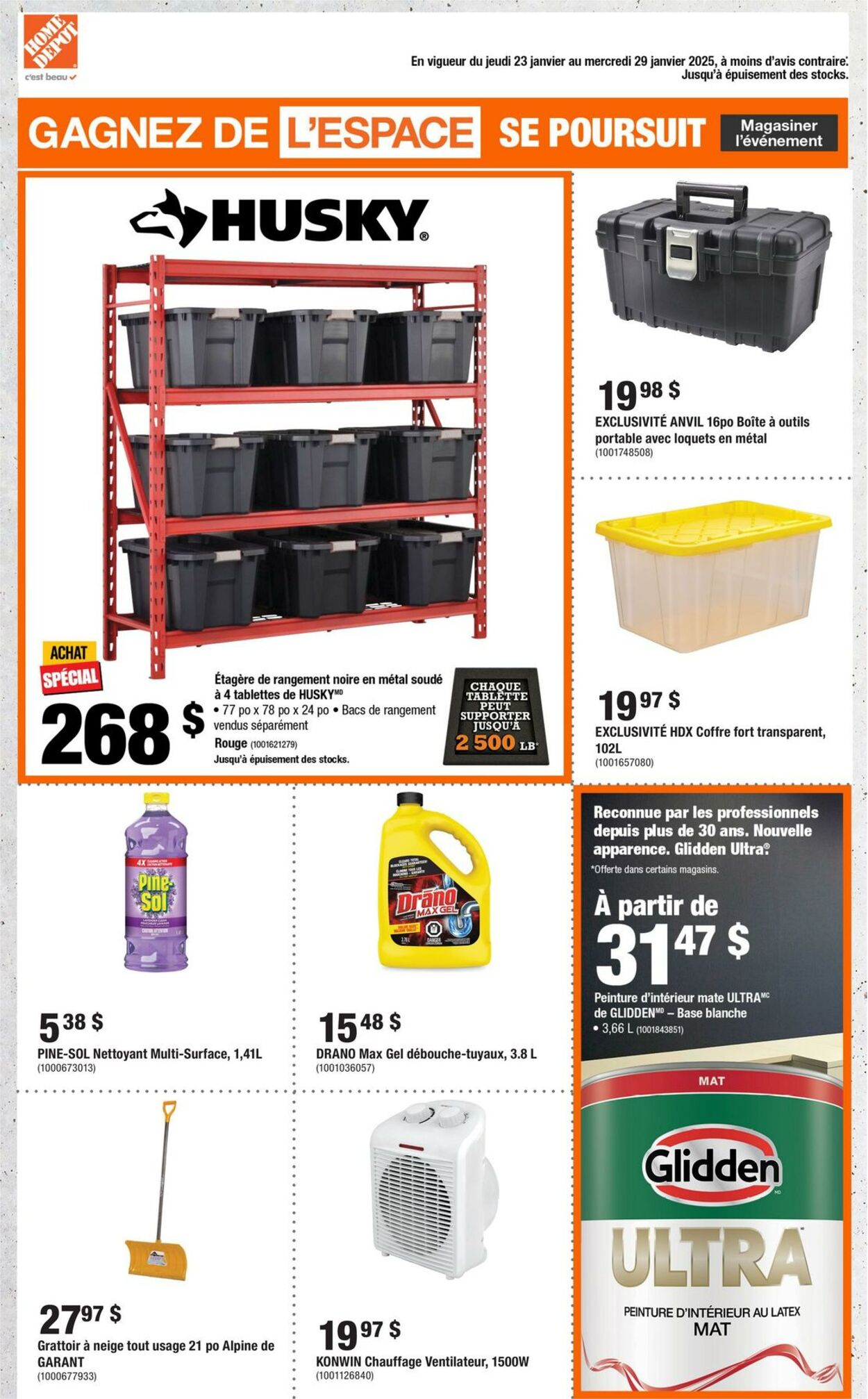 Circulaire Home Depot 23.01.2025 - 29.01.2025