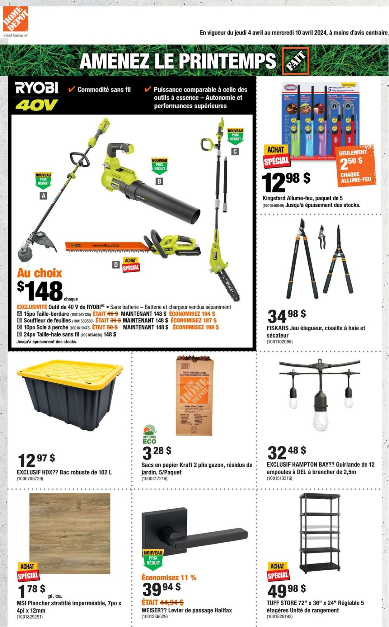 Circulaire Home Depot 04.04.2024 - 10.04.2024