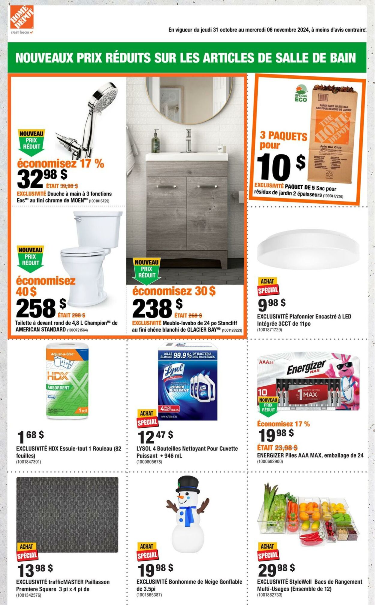 Circulaire Home Depot 31.10.2024 - 06.11.2024