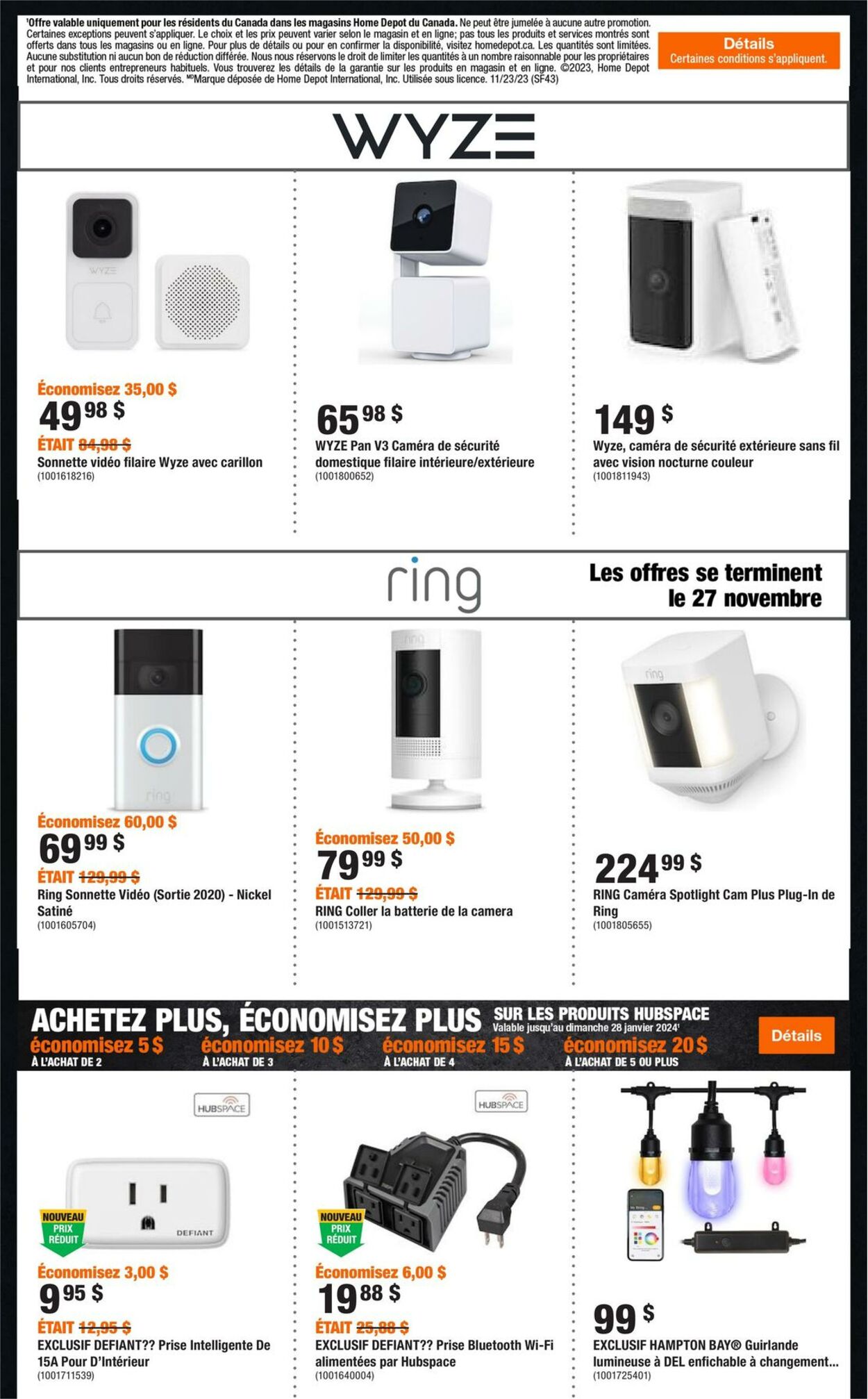 Circulaire Home Depot 23.11.2023 - 29.11.2023