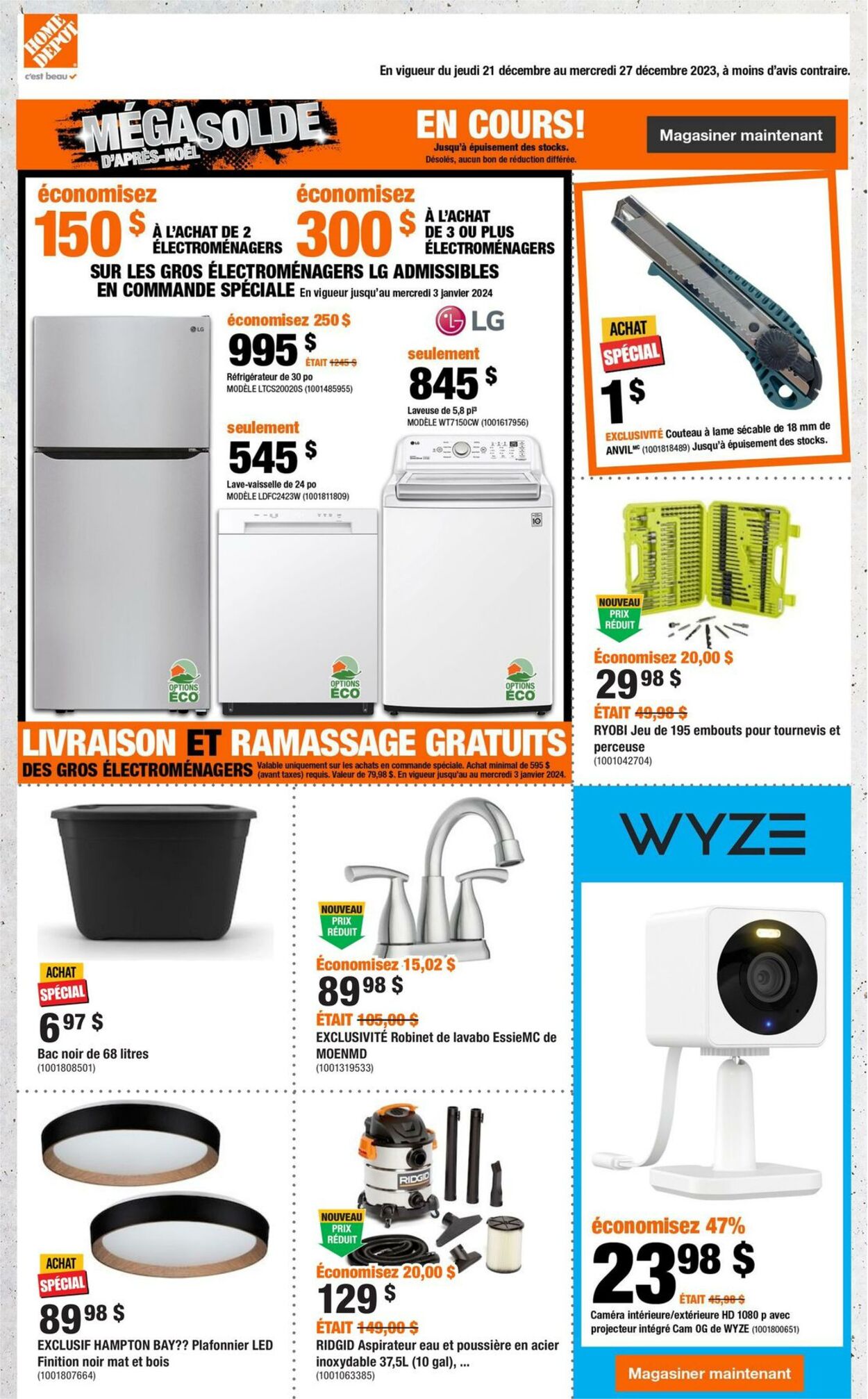 Circulaire Home Depot 21.12.2023 - 27.12.2023