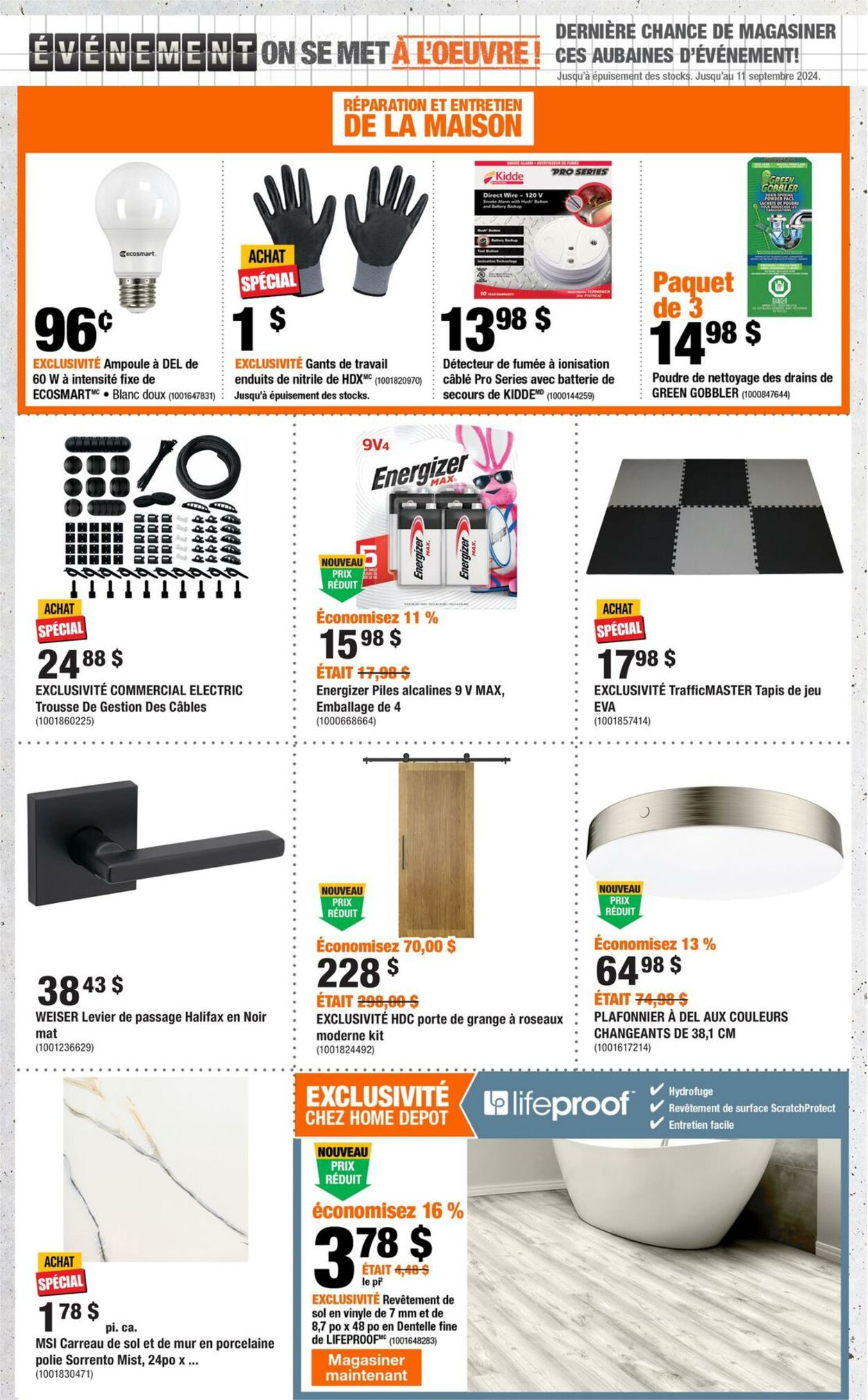 Circulaire Home Depot 05.09.2024 - 11.09.2024