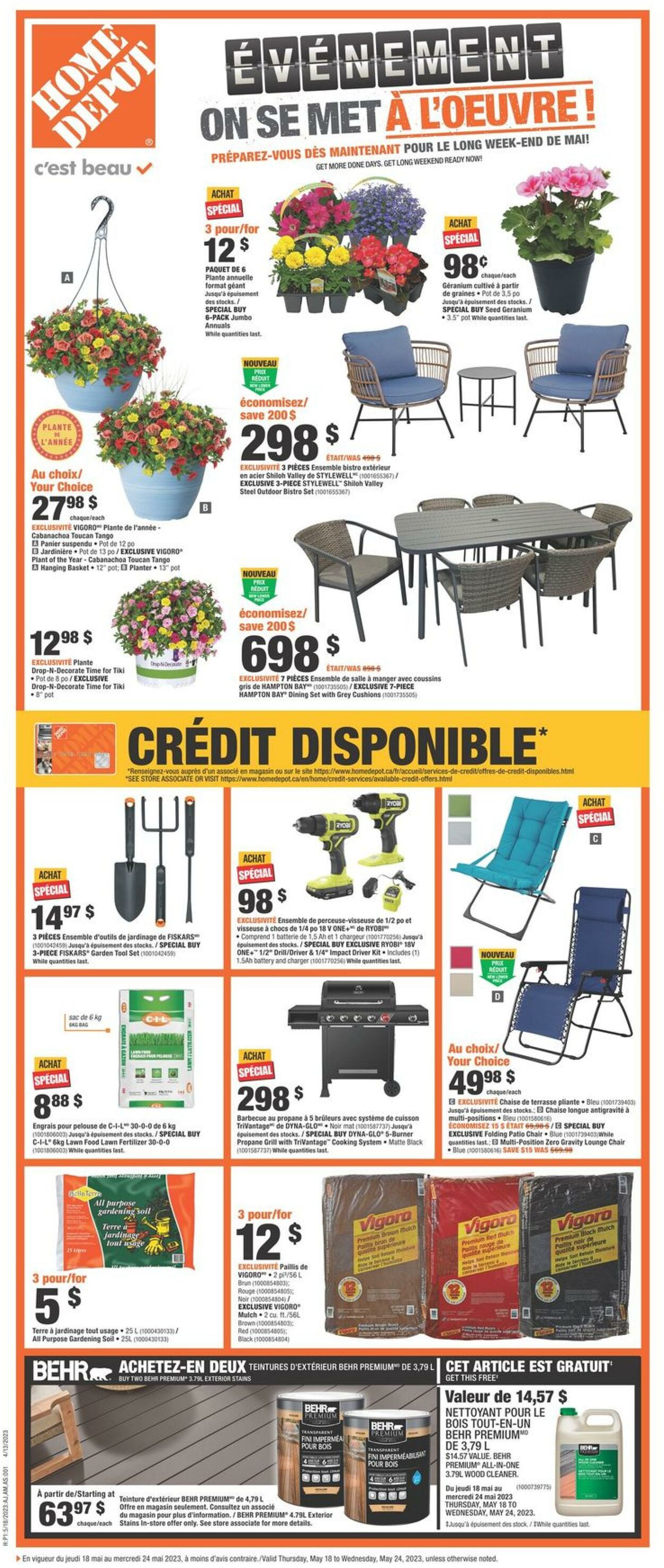 Circulaire Home Depot 18.05.2023 - 24.05.2023