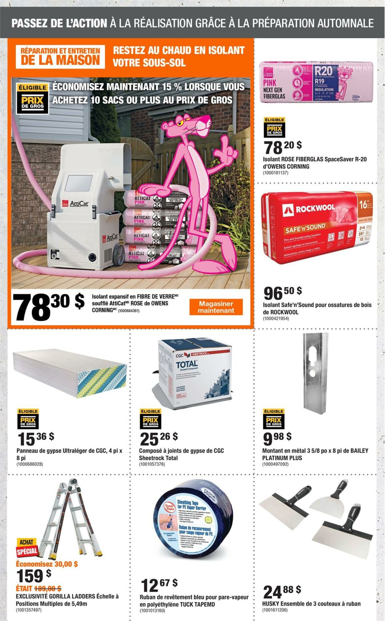 Circulaire Home Depot 19.09.2024 - 25.09.2024