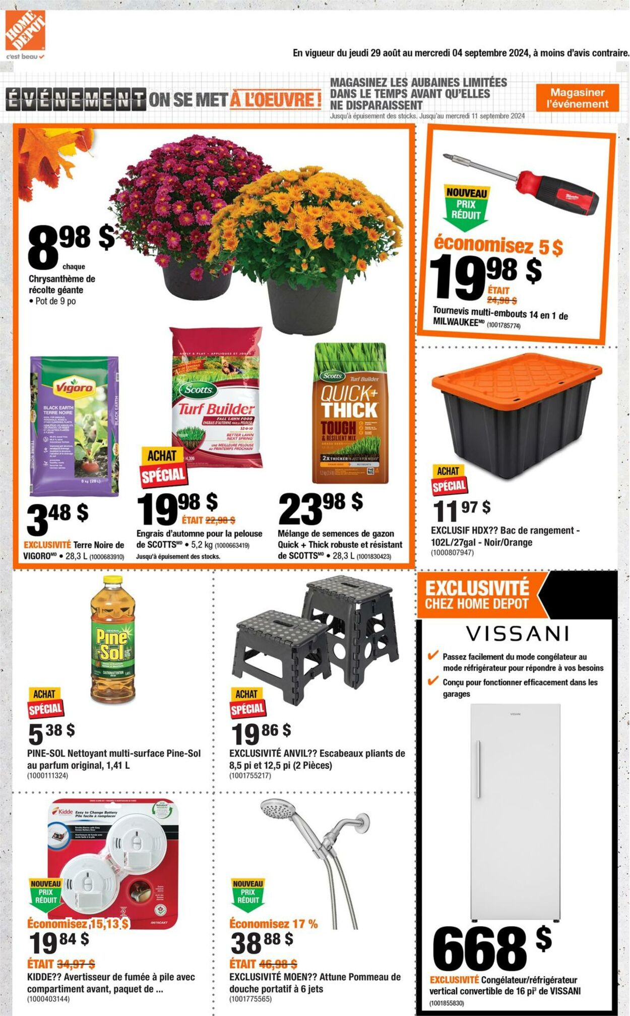 Circulaire Home Depot 29.08.2024 - 04.09.2024