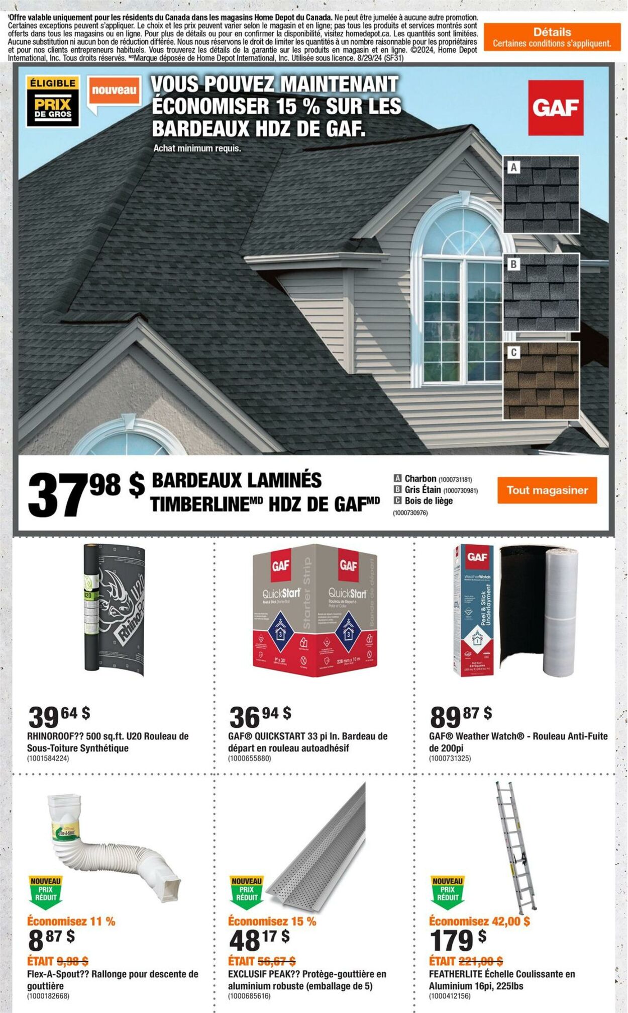 Circulaire Home Depot 29.08.2024 - 04.09.2024