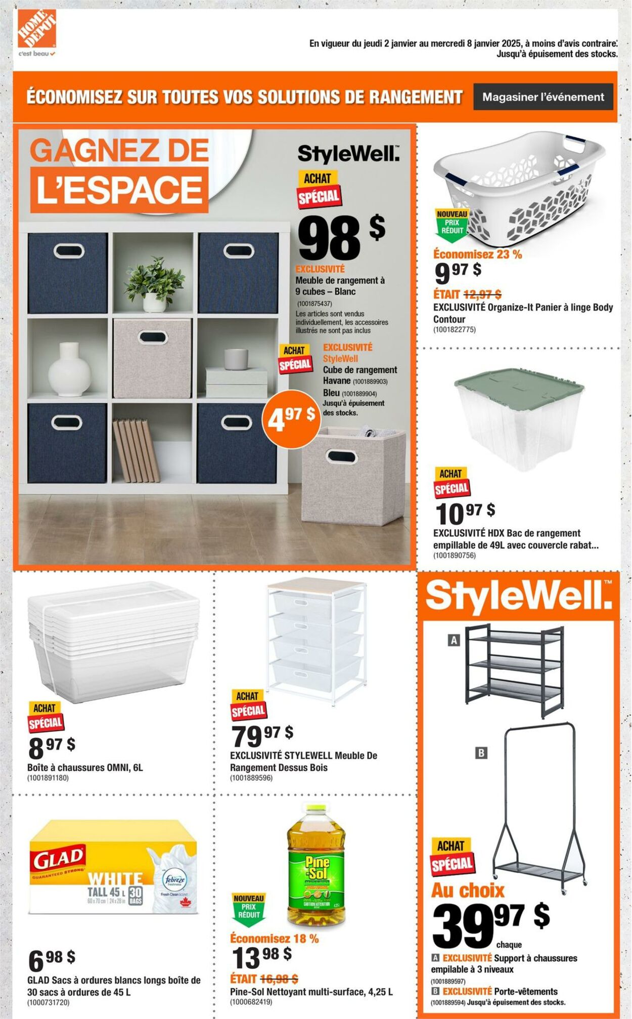 Circulaire Home Depot 02.01.2025 - 08.01.2025